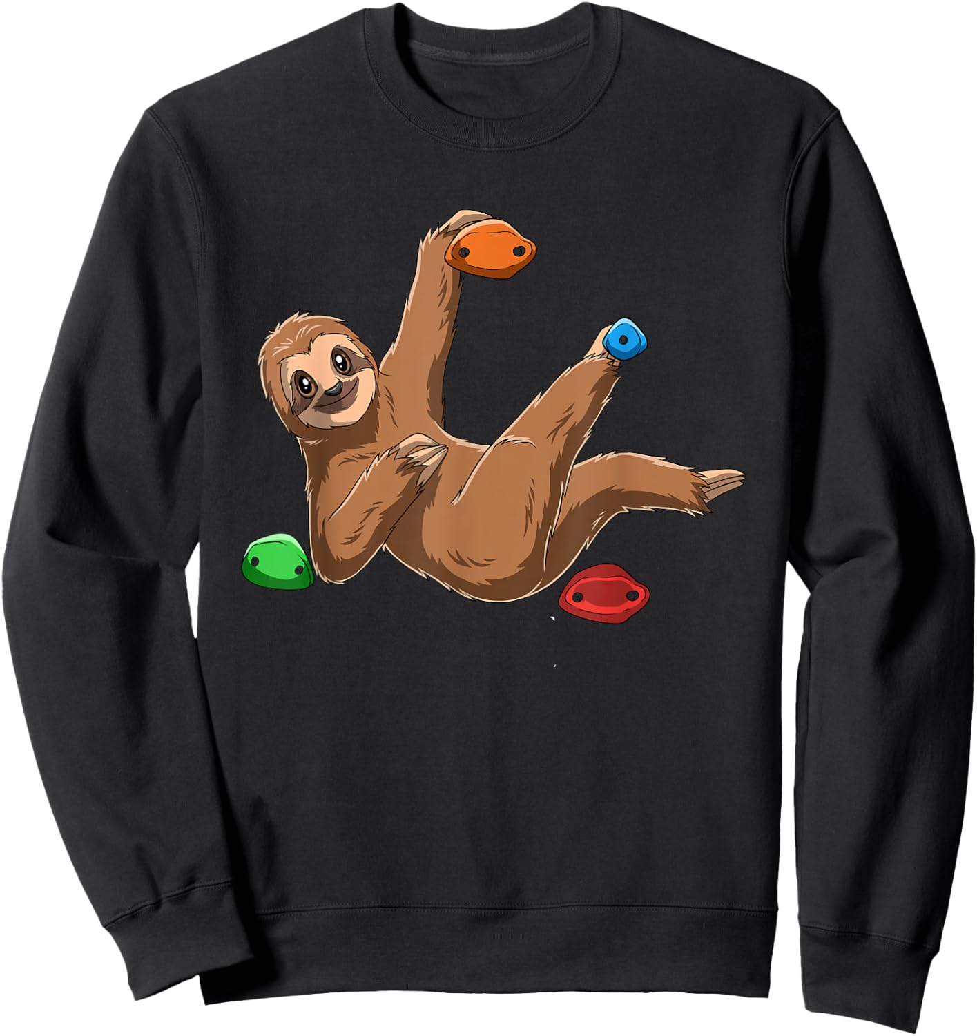 Sloth - Bouldering and Climbing Gift Sweatshirt - Sweatshirt | Black