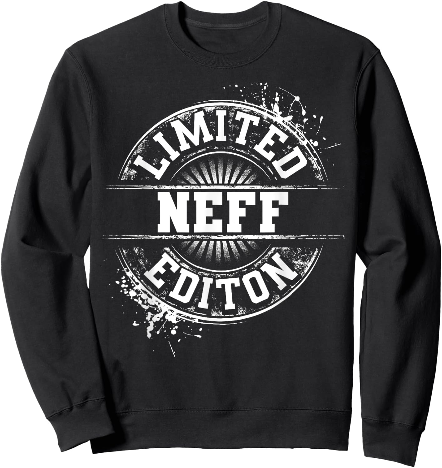 NEFF Funny Surname Family Tree Birthday Reunion Gift Sweatshirt - Sweatshirt | Black