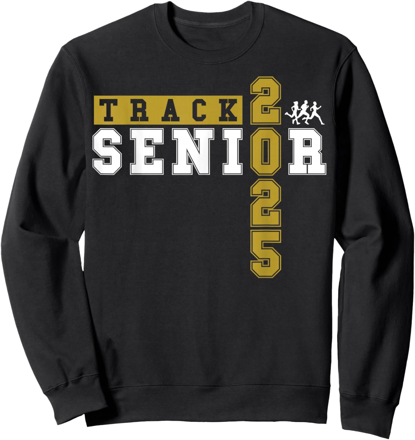 Track Senior Night Track Senior 2025 Graduation 14 Sweatshirt - Sweatshirt | Black