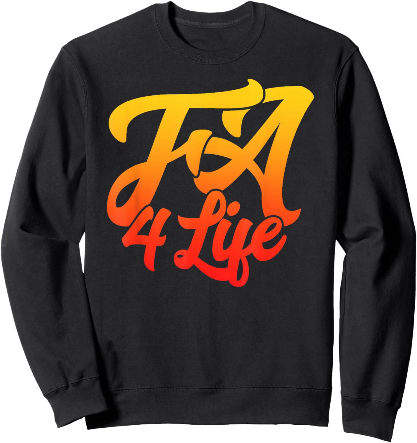 FA 4 LIFE - Coach Gang Wear - Black Graphic - Vintage Logo Sweatshirt - Sweatshirt | Black