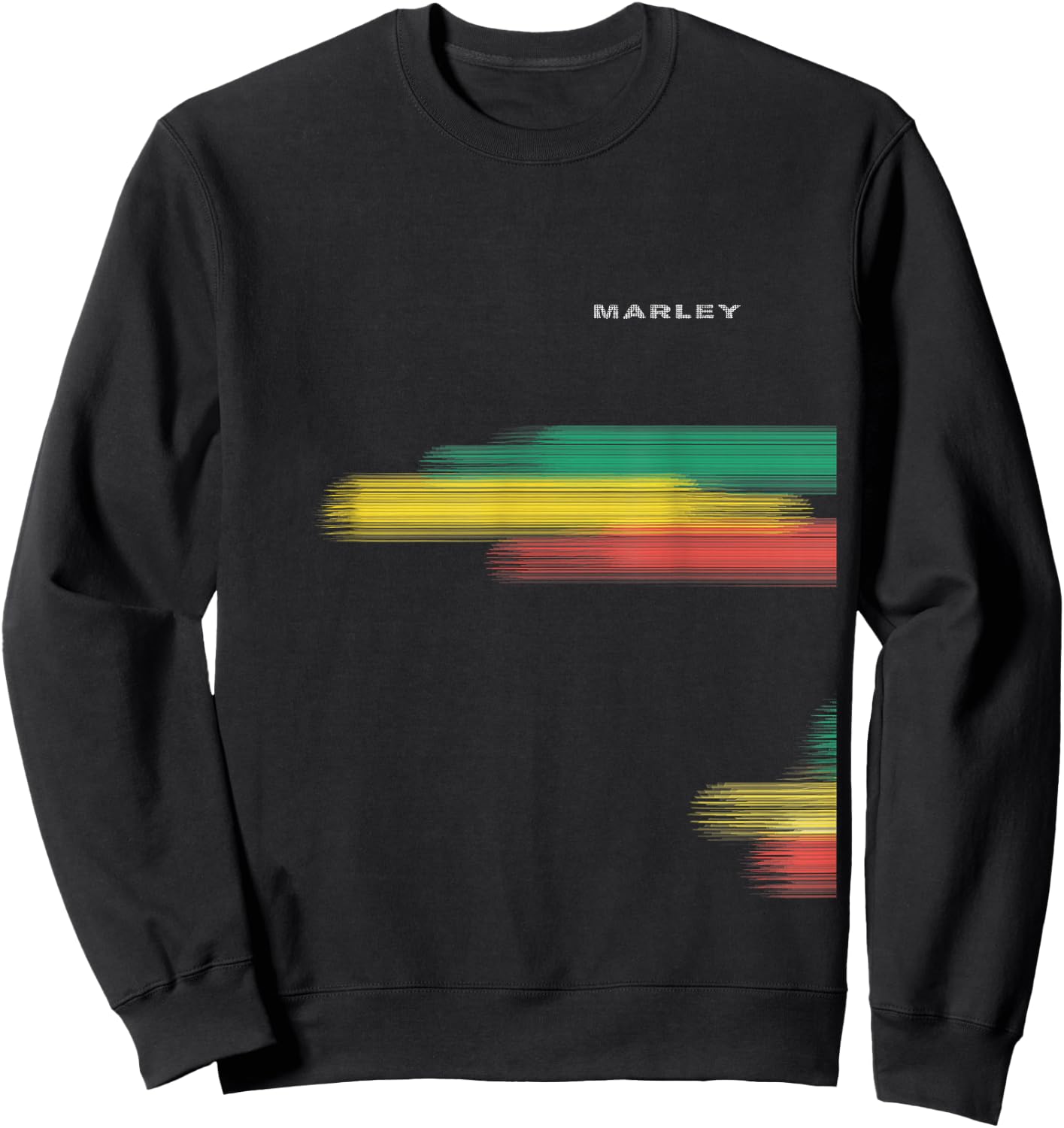 Marley Official Rasta Splatter Sweatshirt - Sweatshirt | Black