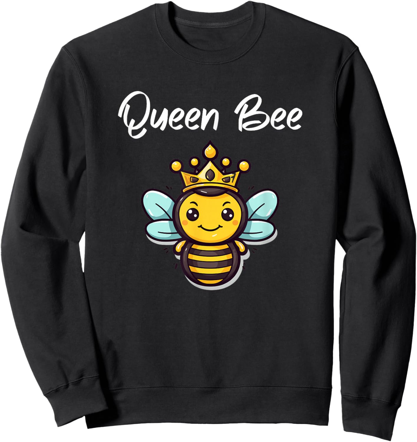 Queen Bee Cute Bee Girls Sweatshirt - Sweatshirt | Black