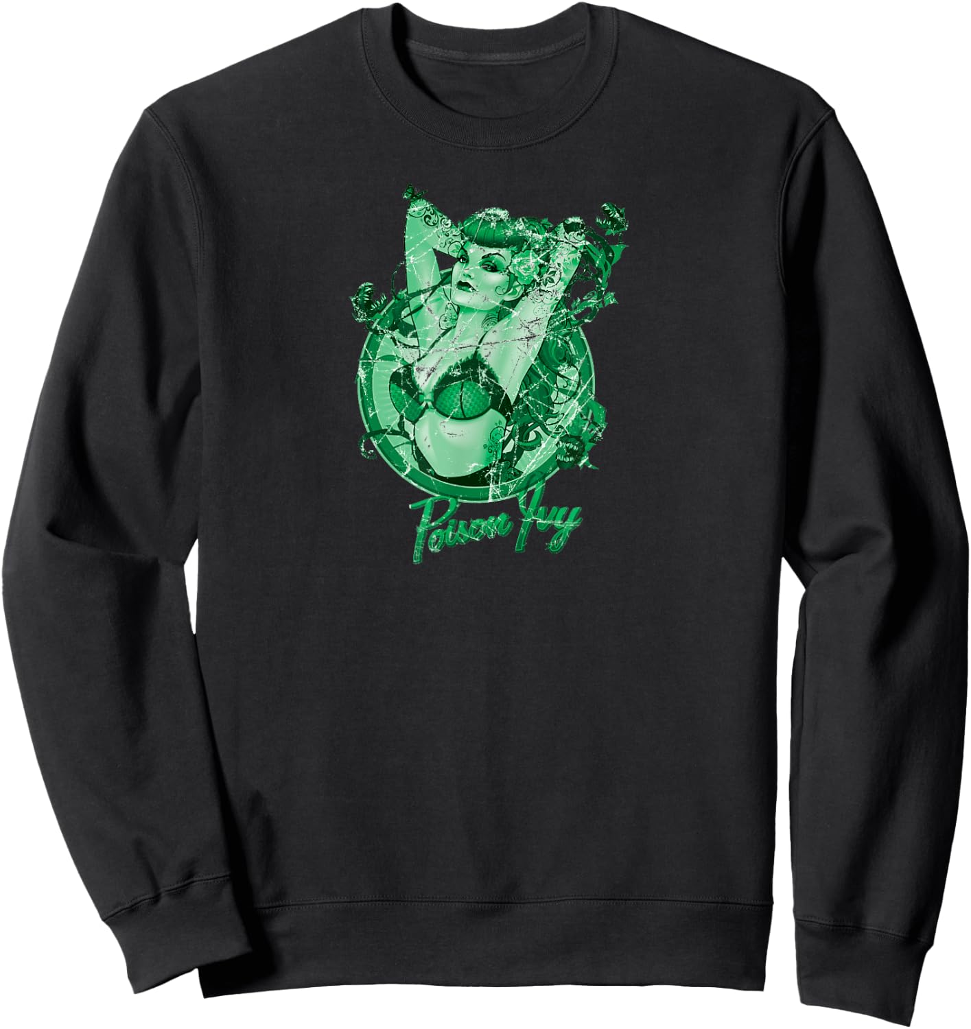 DC Bombshells Poison Ivy Character Sweatshirt - Sweatshirt | Black