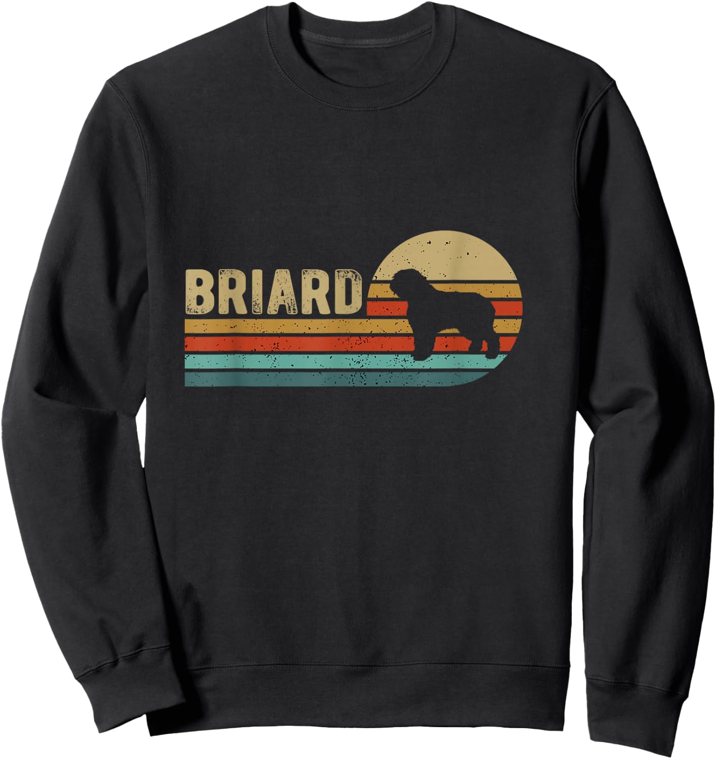 Briard Dog Sweatshirt - Sweatshirt | Black