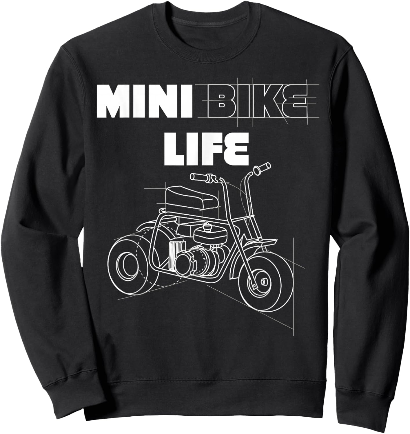 Minibike Mini Motorbike Funny Pocket Bike Sweatshirt - Sweatshirt | Black