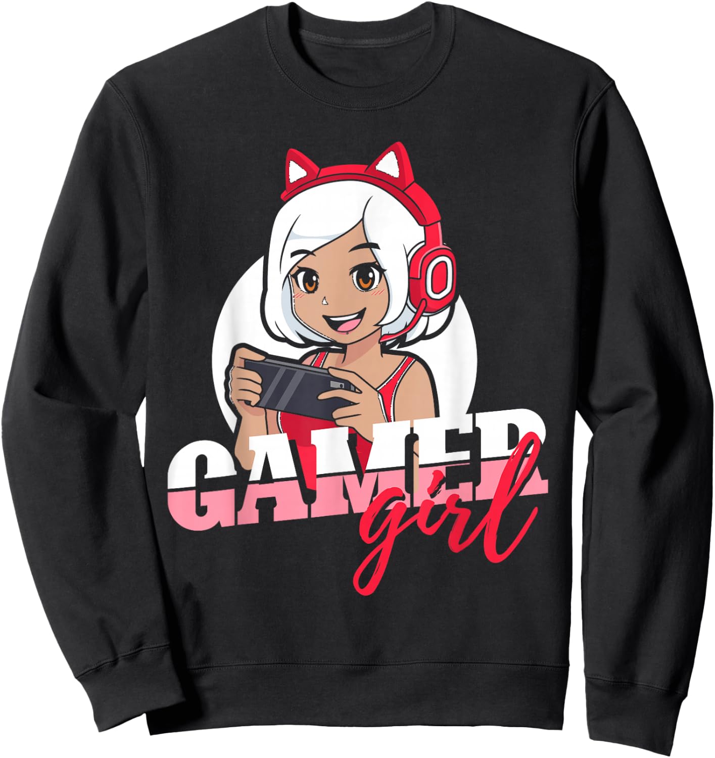Gamer Girl Gaming Sweatshirt - Sweatshirt | Black
