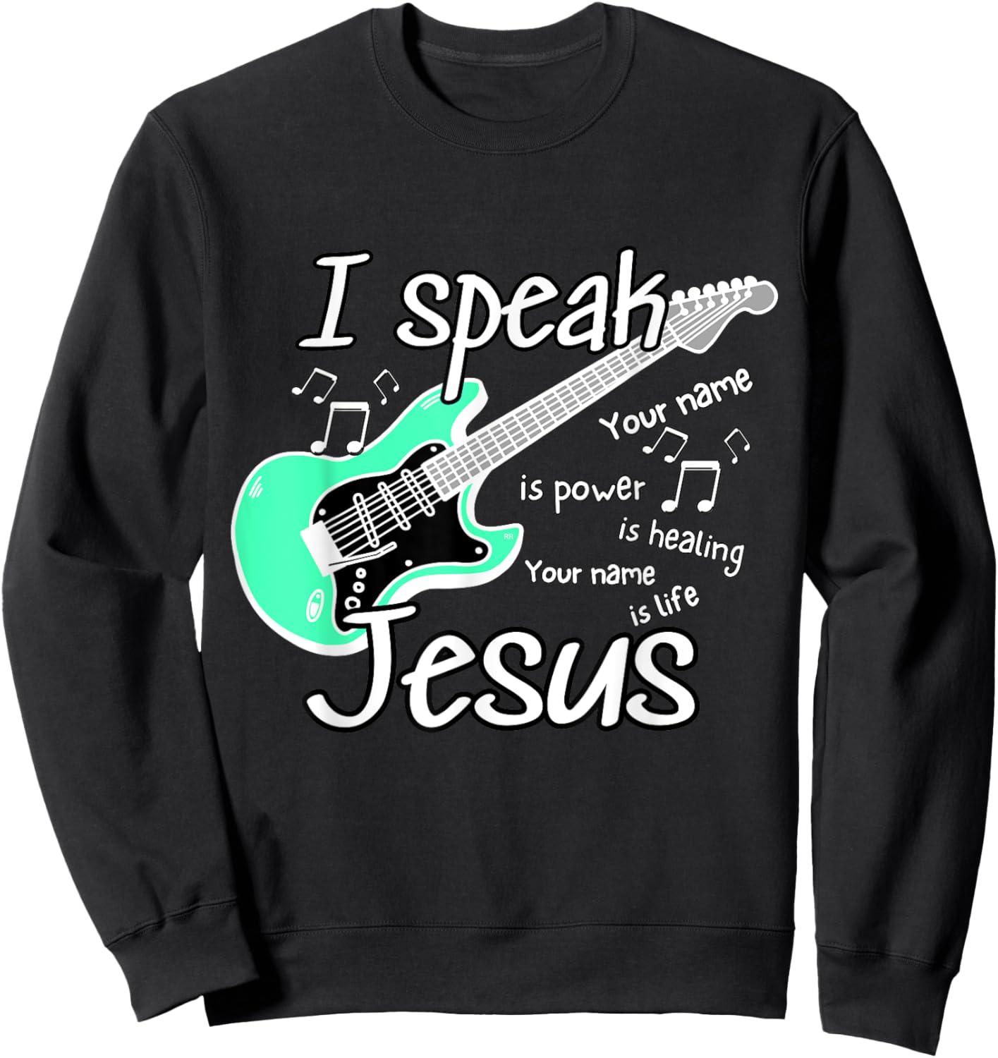 I SPEAK JESUS Christian Worship Song Youth Group Sweatshirt - Sweatshirt | Black