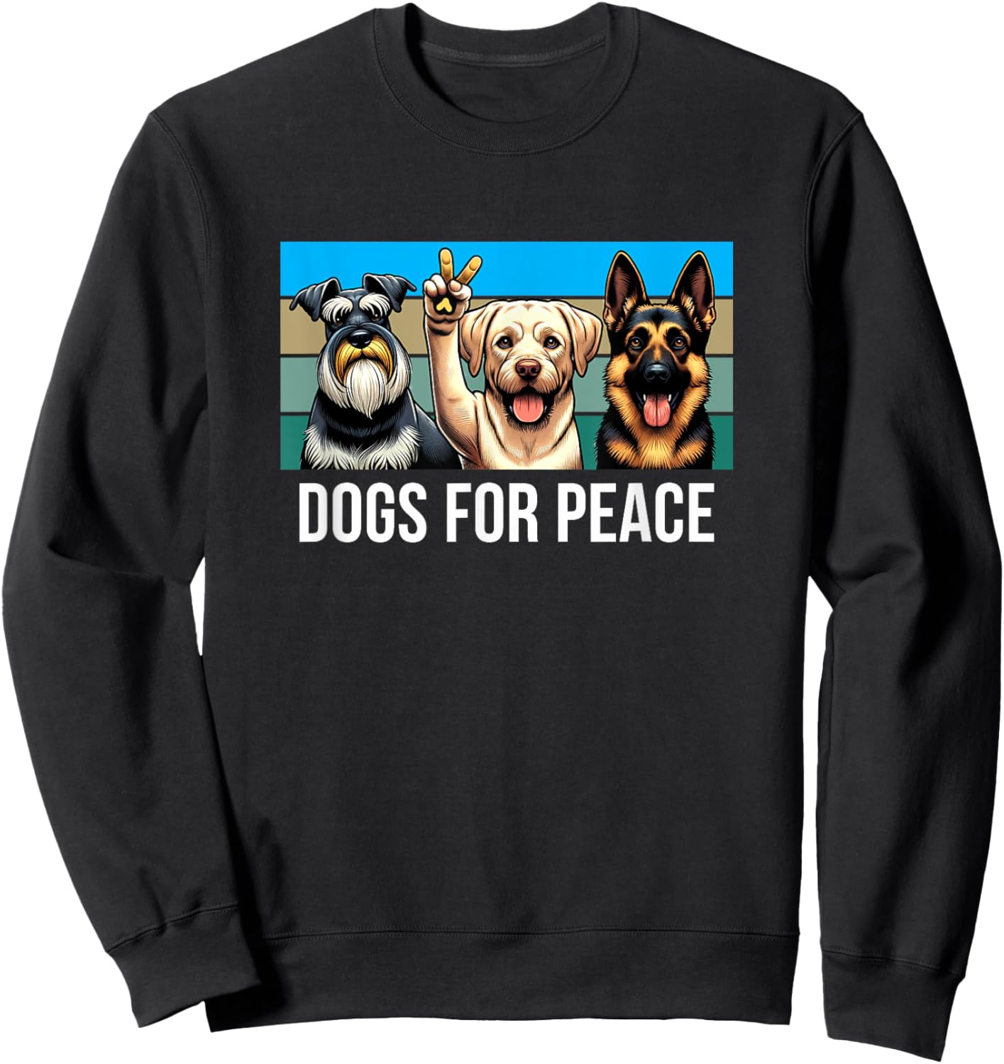 Dogs For Peace Sweatshirt - Sweatshirt | Black