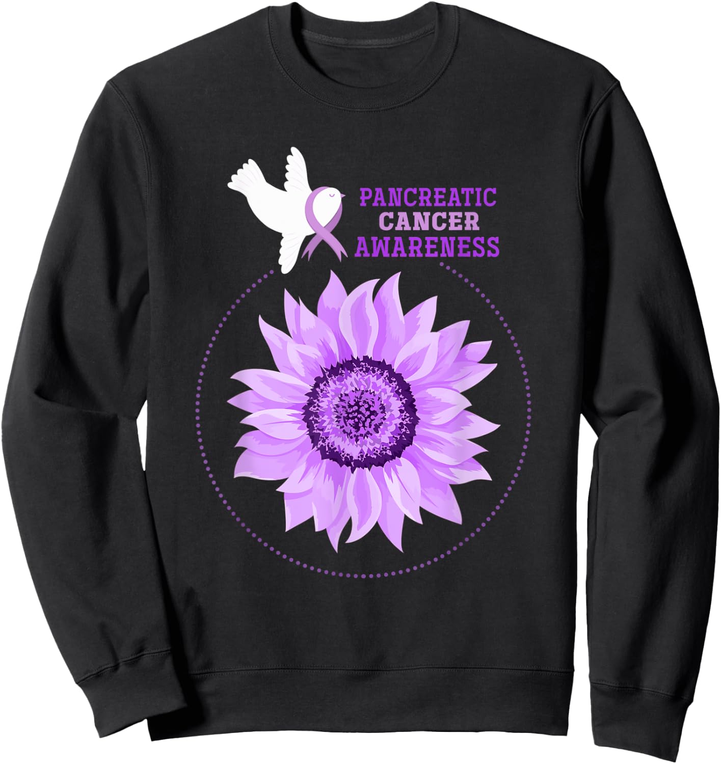 Pancreatic Cancer Awareness Sweatshirt - Sweatshirt | Black