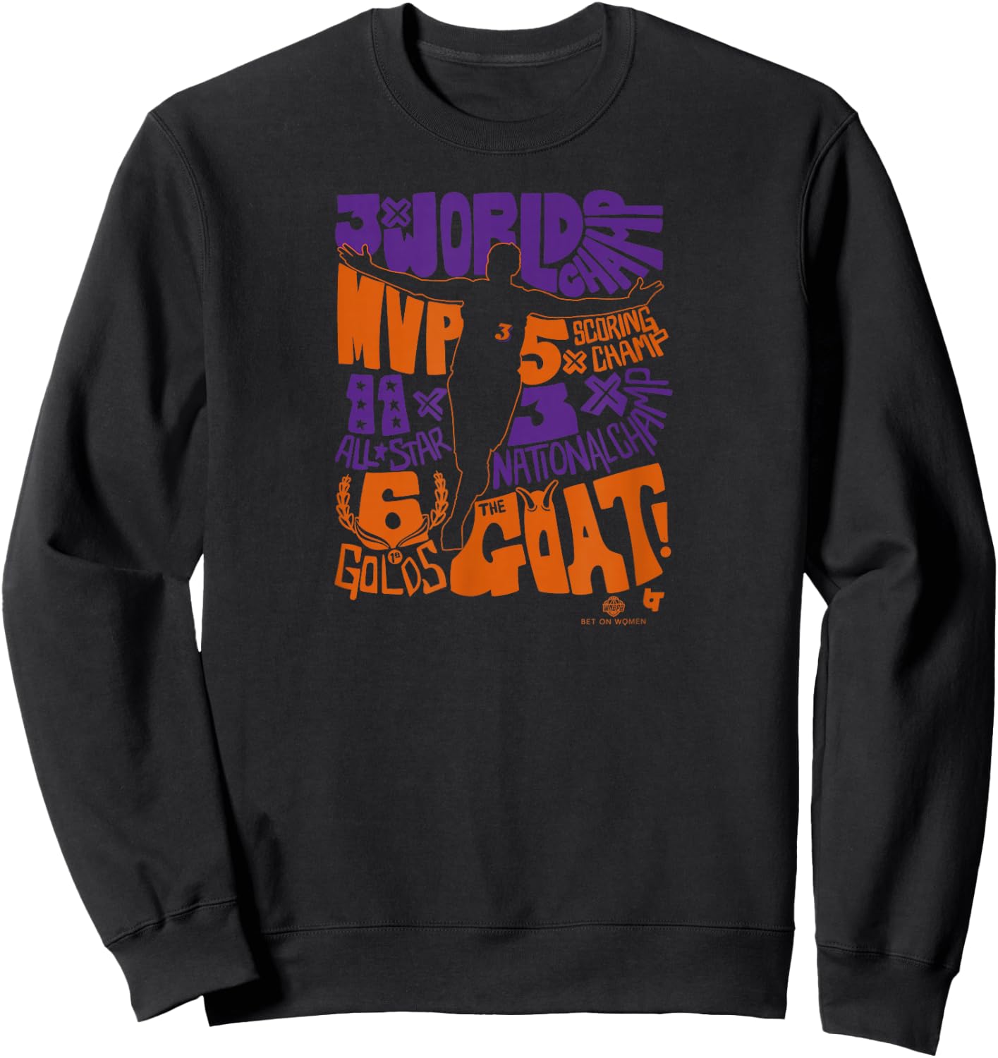 Diana Taurasi - GOAT Things - Phoenix Basketball Sweatshirt - Sweatshirt | Black