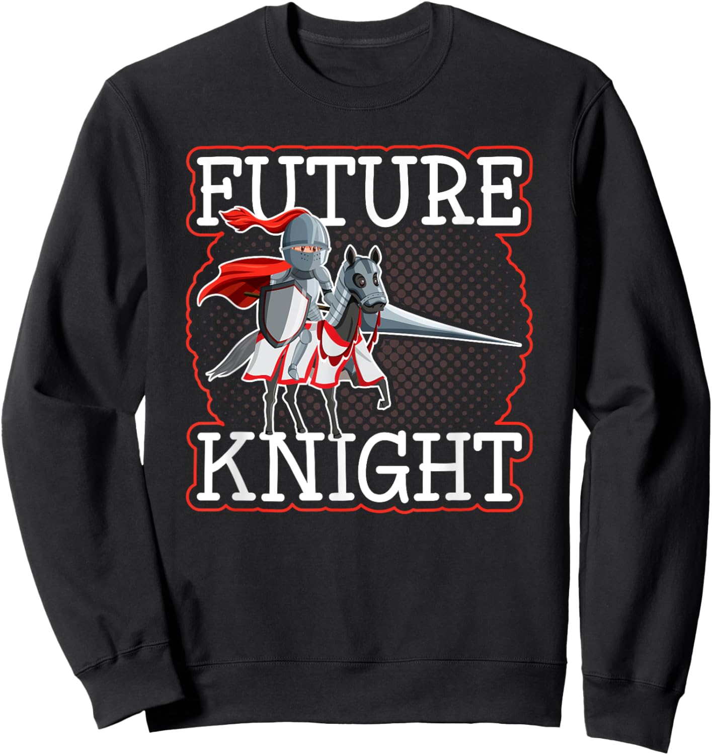 Medieval Renaissance Festival, Future Knight Kids Ren Faire Sweatshirt - Sweatshirt | Black