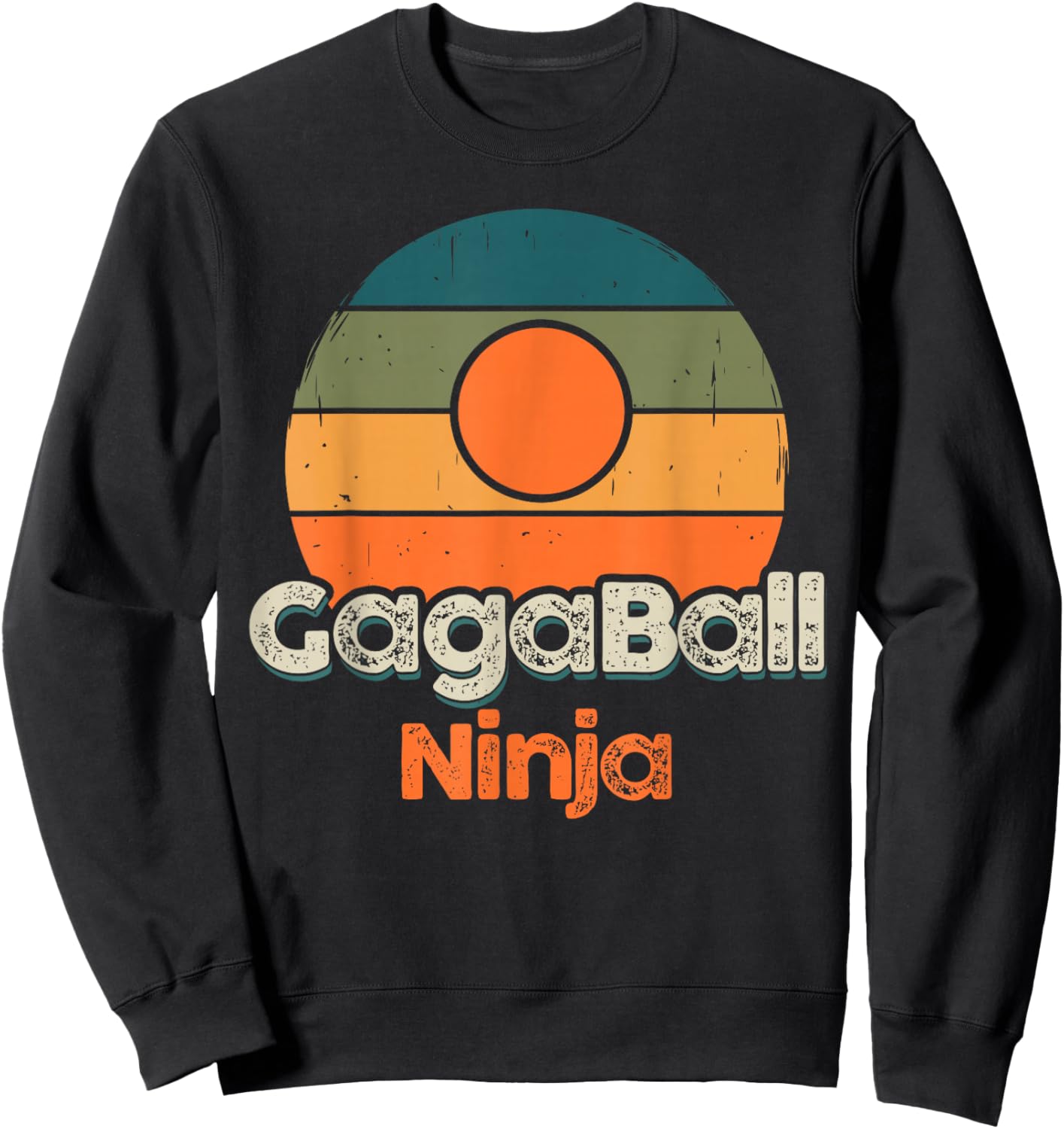 Gaga Balls Funny Dodgeball Sports Boys Girls Gaga Ball Sweatshirt - Sweatshirt | Black