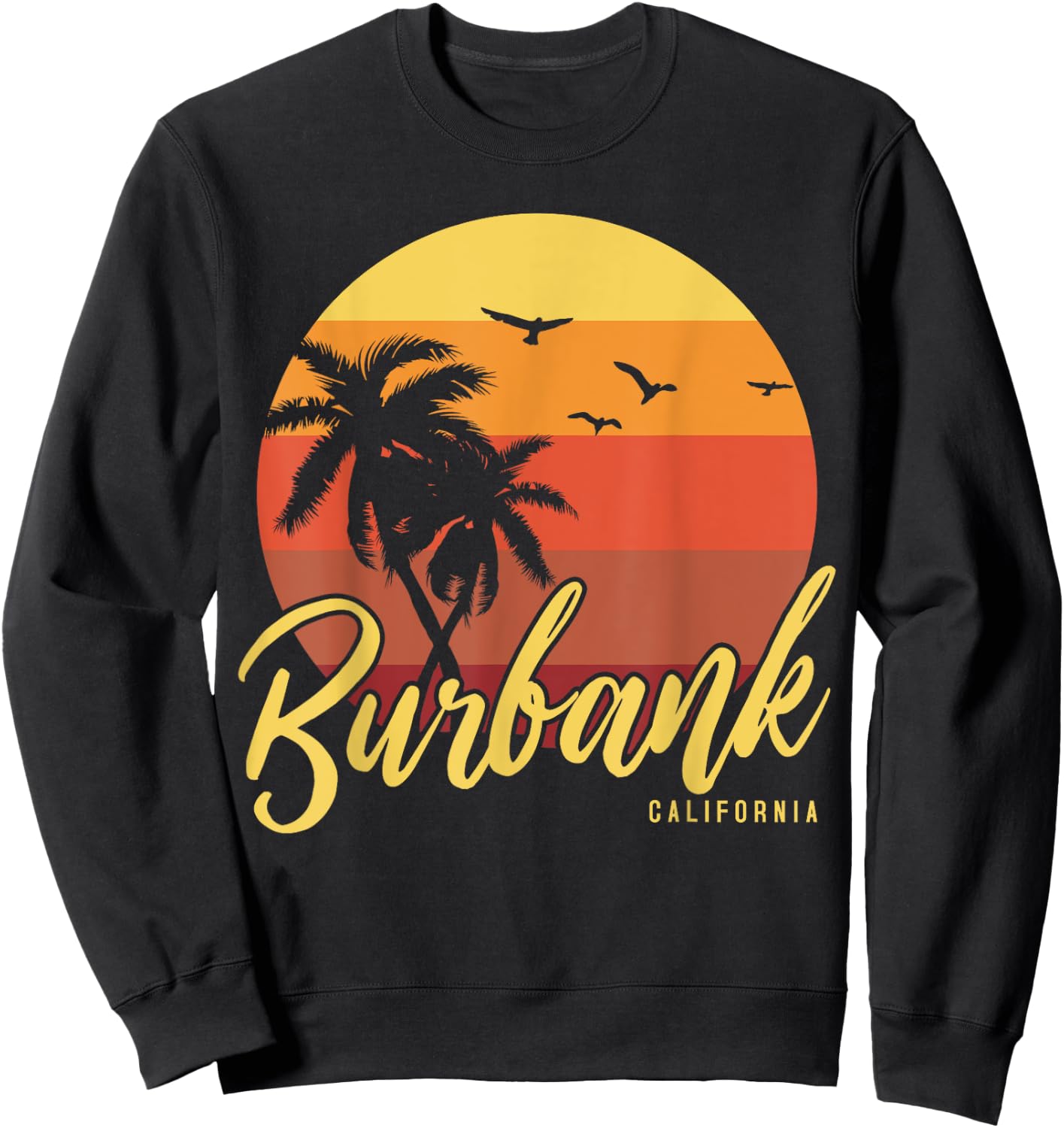 Burbank California Sweatshirt - Sweatshirt | Black