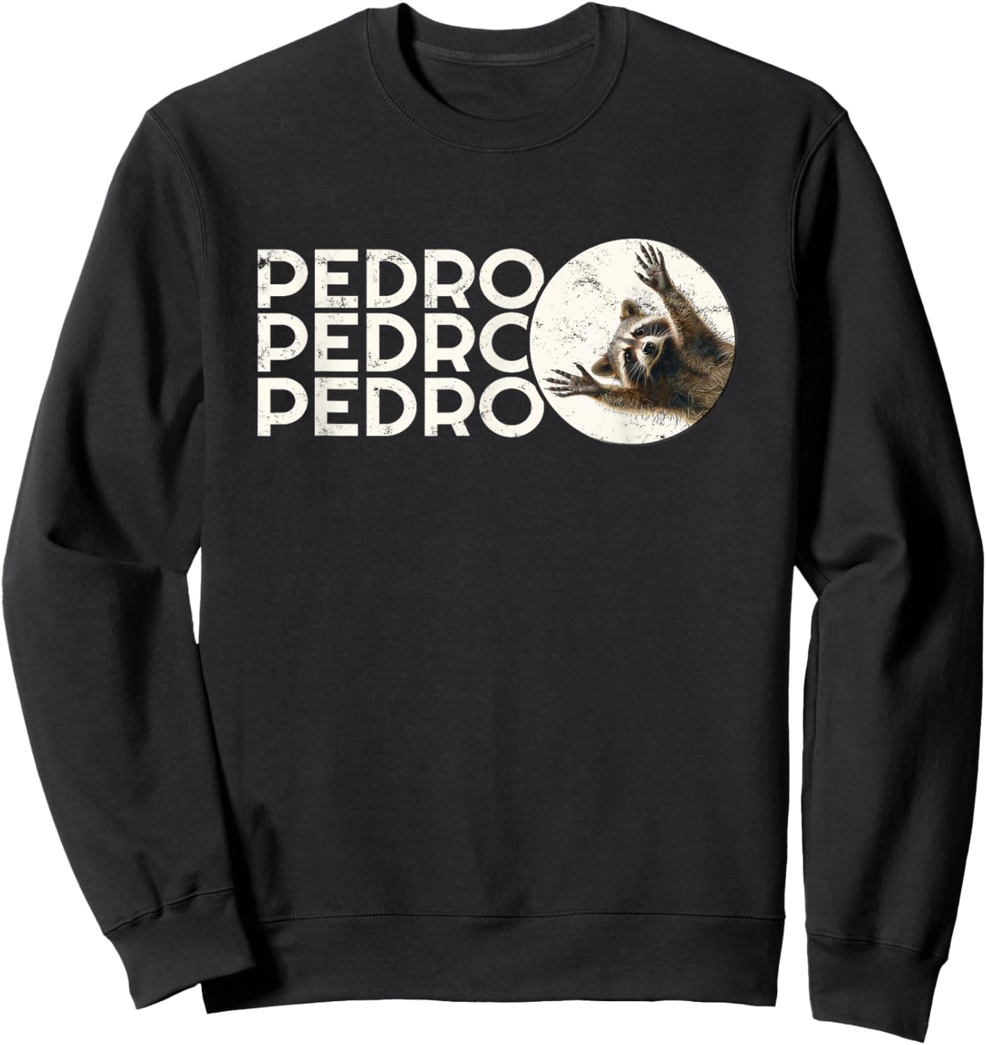 Lustiges Waschbär Meme - Pedro Waschbär Sweatshirt - Sweatshirt | Black