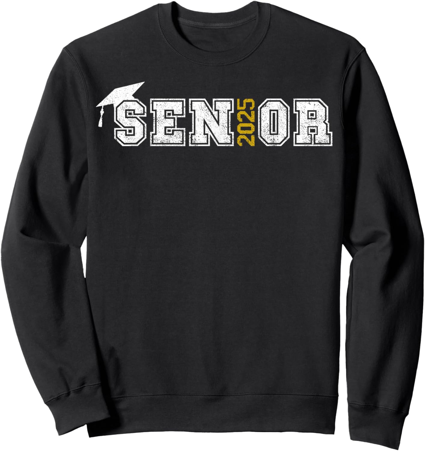 Senior Class of 2025 Graduation Graduate School 2025 Vintage Sweatshirt - Sweatshirt | Black