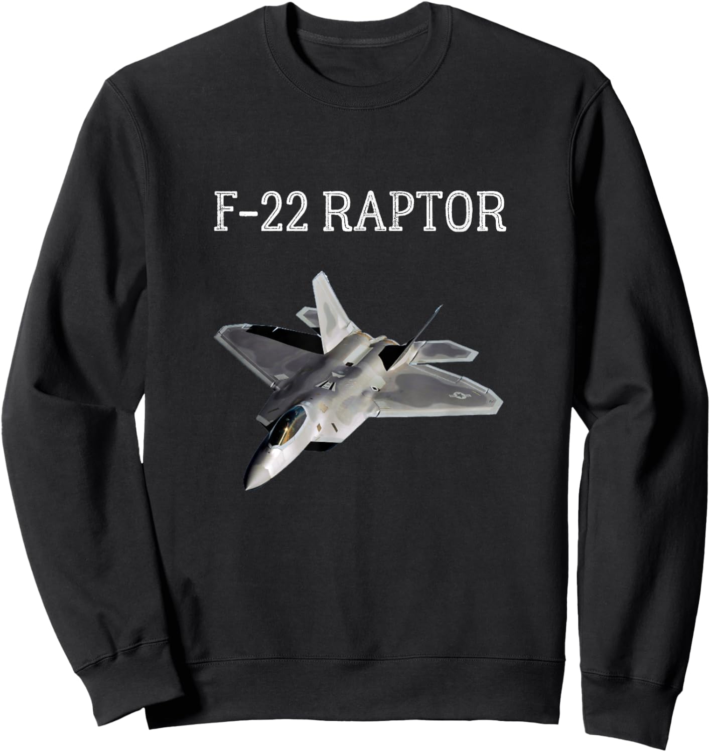 F-22 F22 Raptor Cool Fighter Jet F22 Raptor Jet Sweatshirt - Sweatshirt | Black