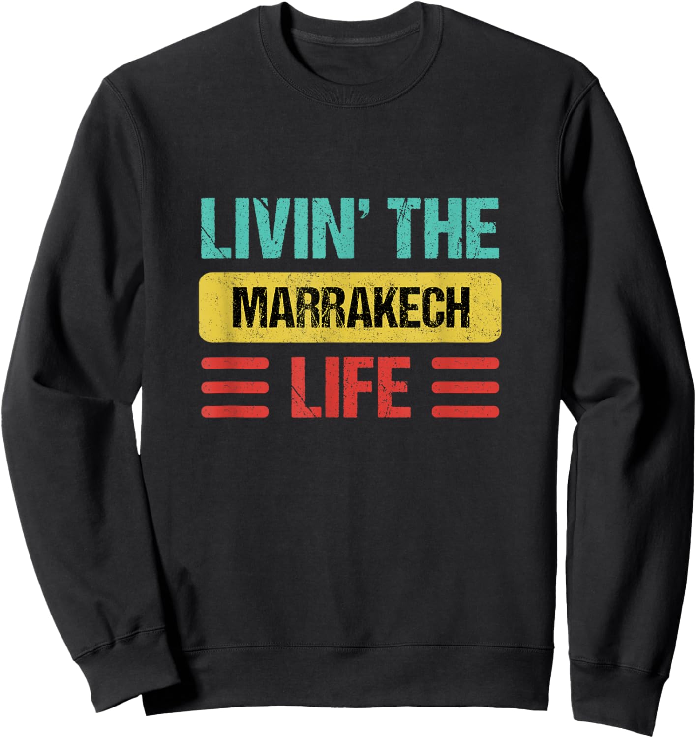 Marrakech Morocco Sweatshirt - Sweatshirt | Black