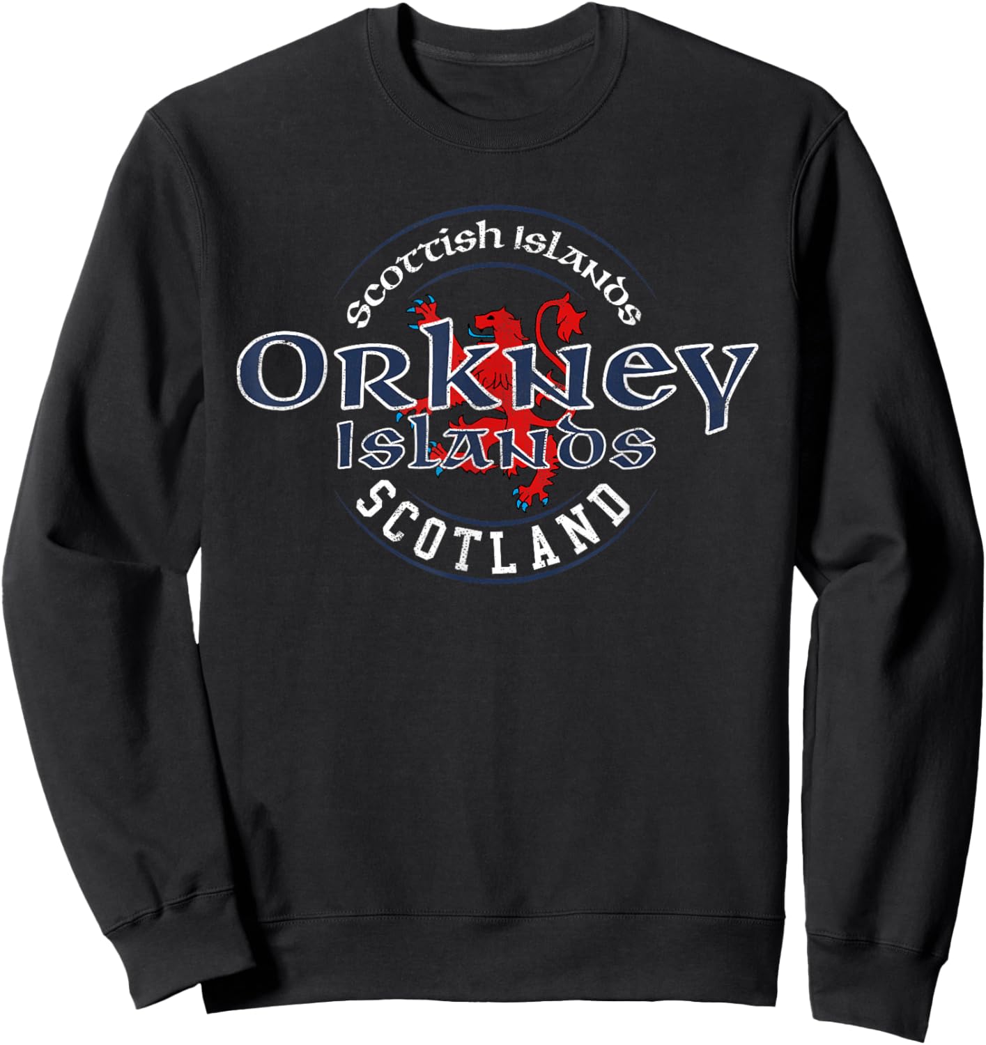 Orkney Islands Scotland Scottish Flag Sweatshirt - Sweatshirt | Black