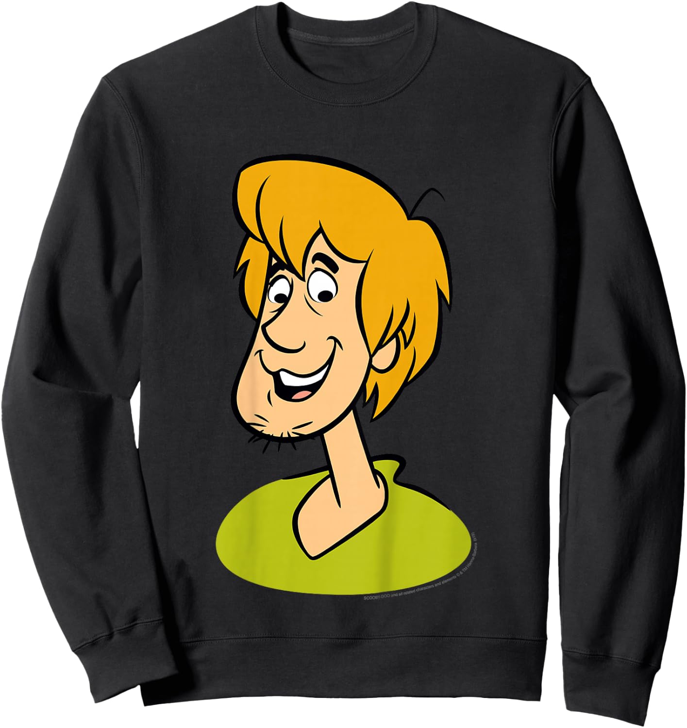 Kids Scooby Doo Shaggy Large Portrait Sweatshirt - Sweatshirt | Black