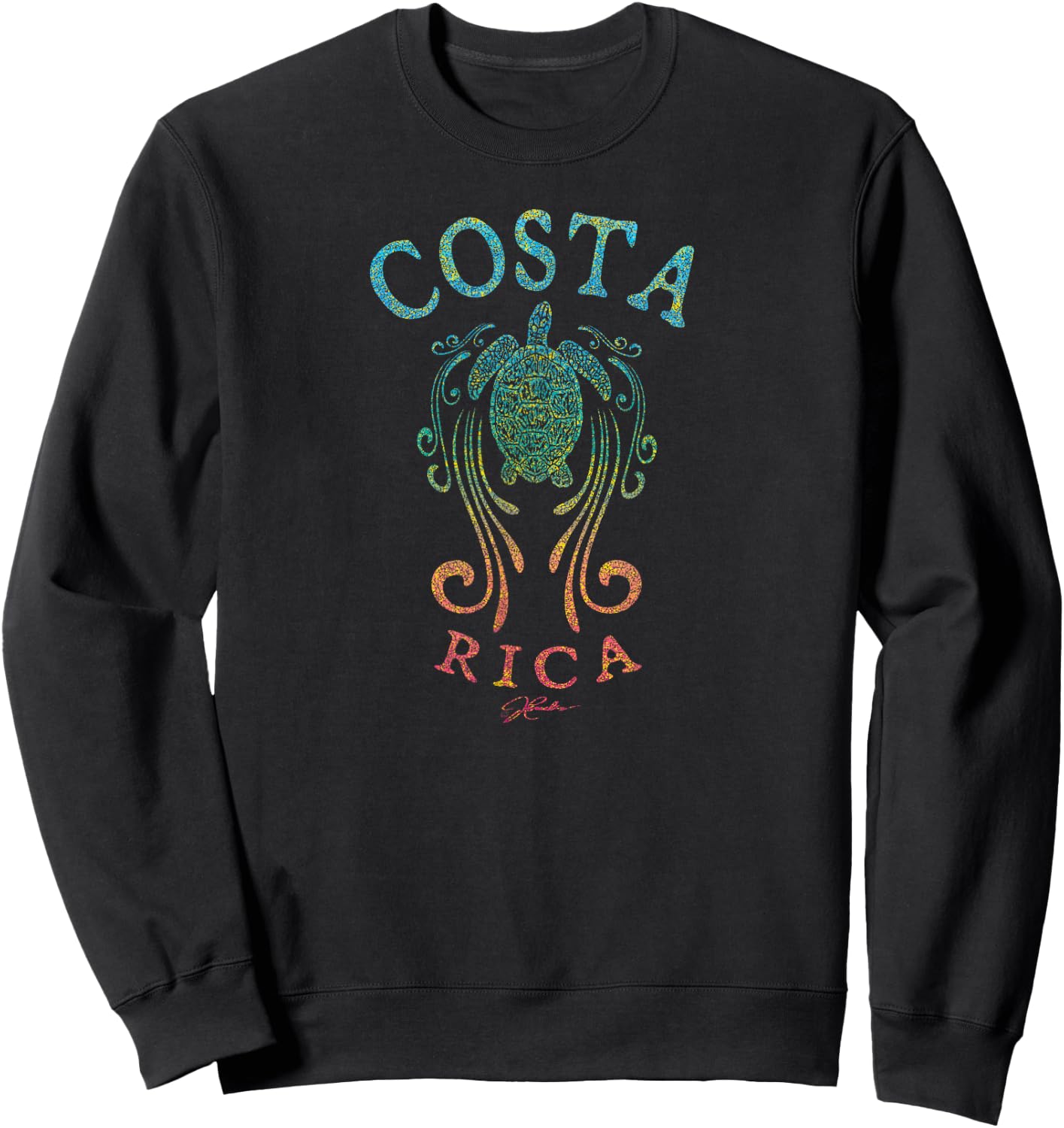 JCombs Costa Rica Sea Turtle Sweatshirt - Sweatshirt | Black