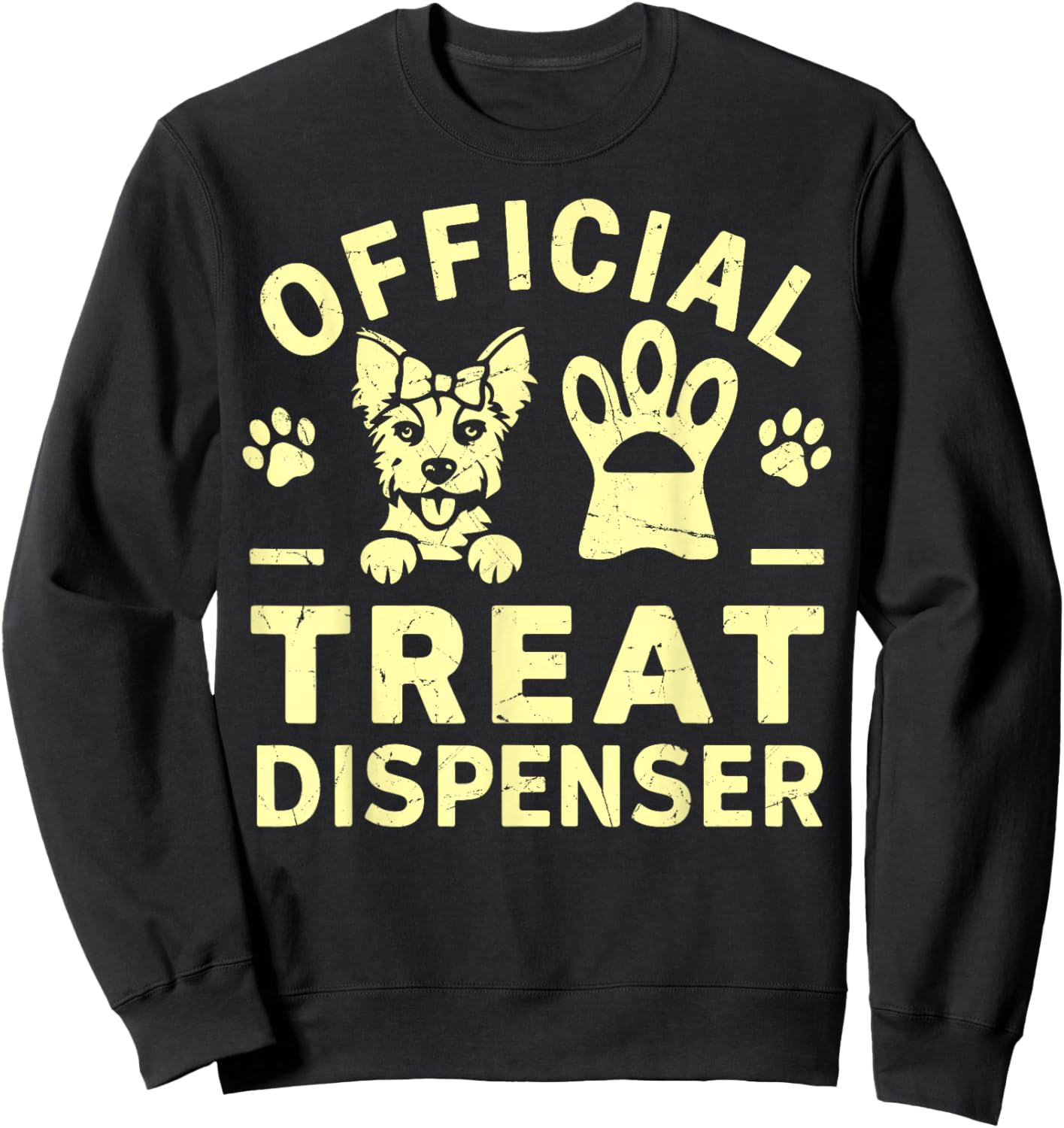 Official Treat Dispenser Dog Grandma Sweatshirt - Sweatshirt | Black