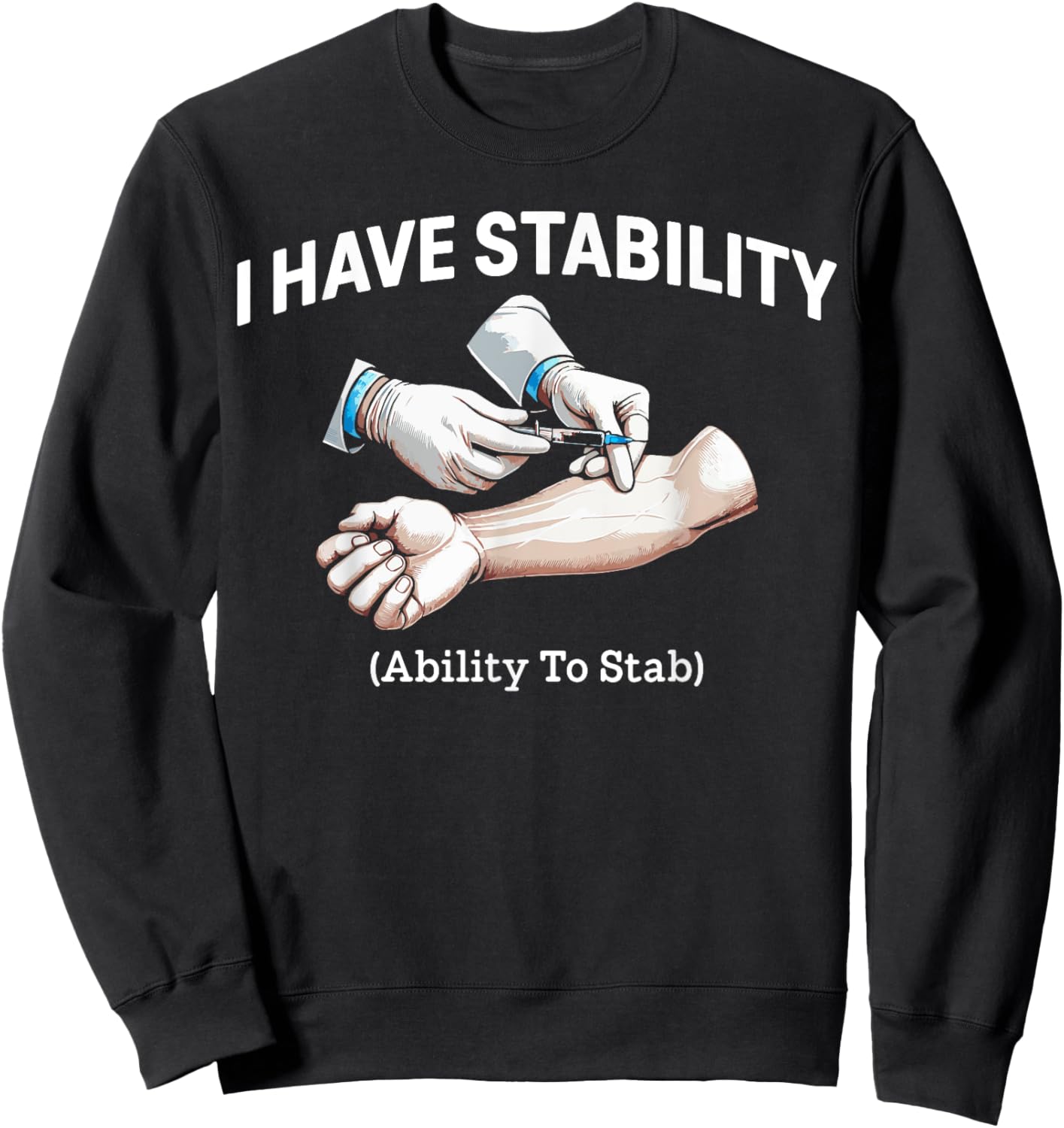 Phleb Funny Phlebotomist Sweatshirt - Sweatshirt | Black