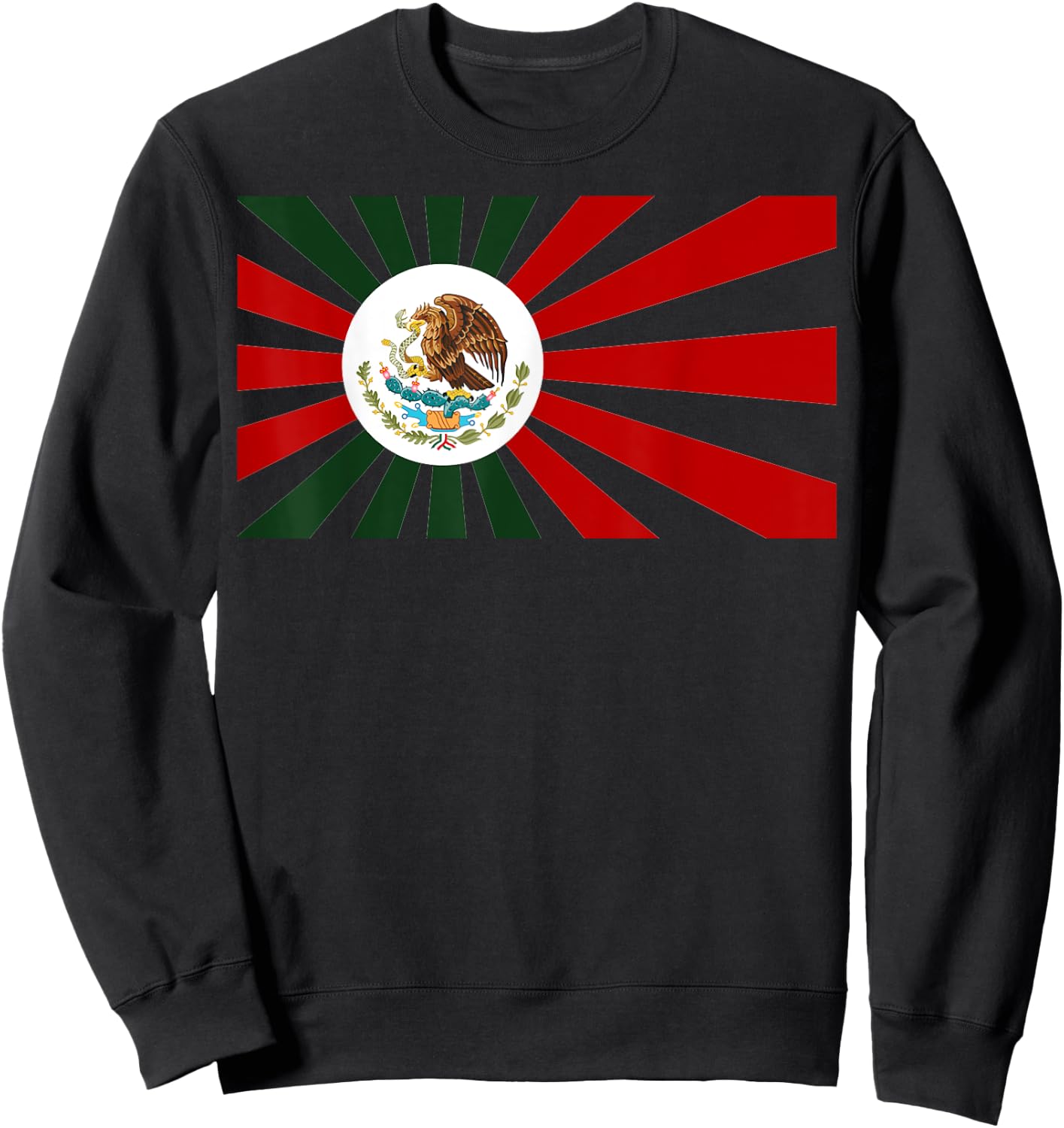 Mexican Japan Flag Japanese Mexico Anime Manga fan Mexicanos Sweatshirt - Sweatshirt | Black