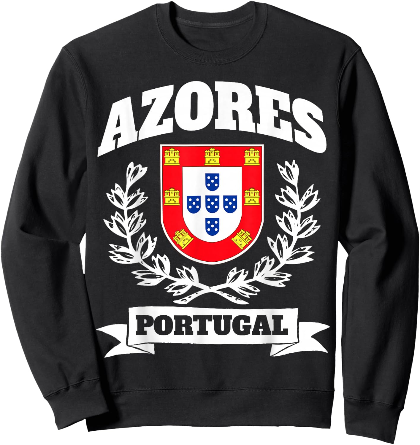 Azores Island Portugal Theme Portuguese Pride Sweatshirt - Sweatshirt | Black