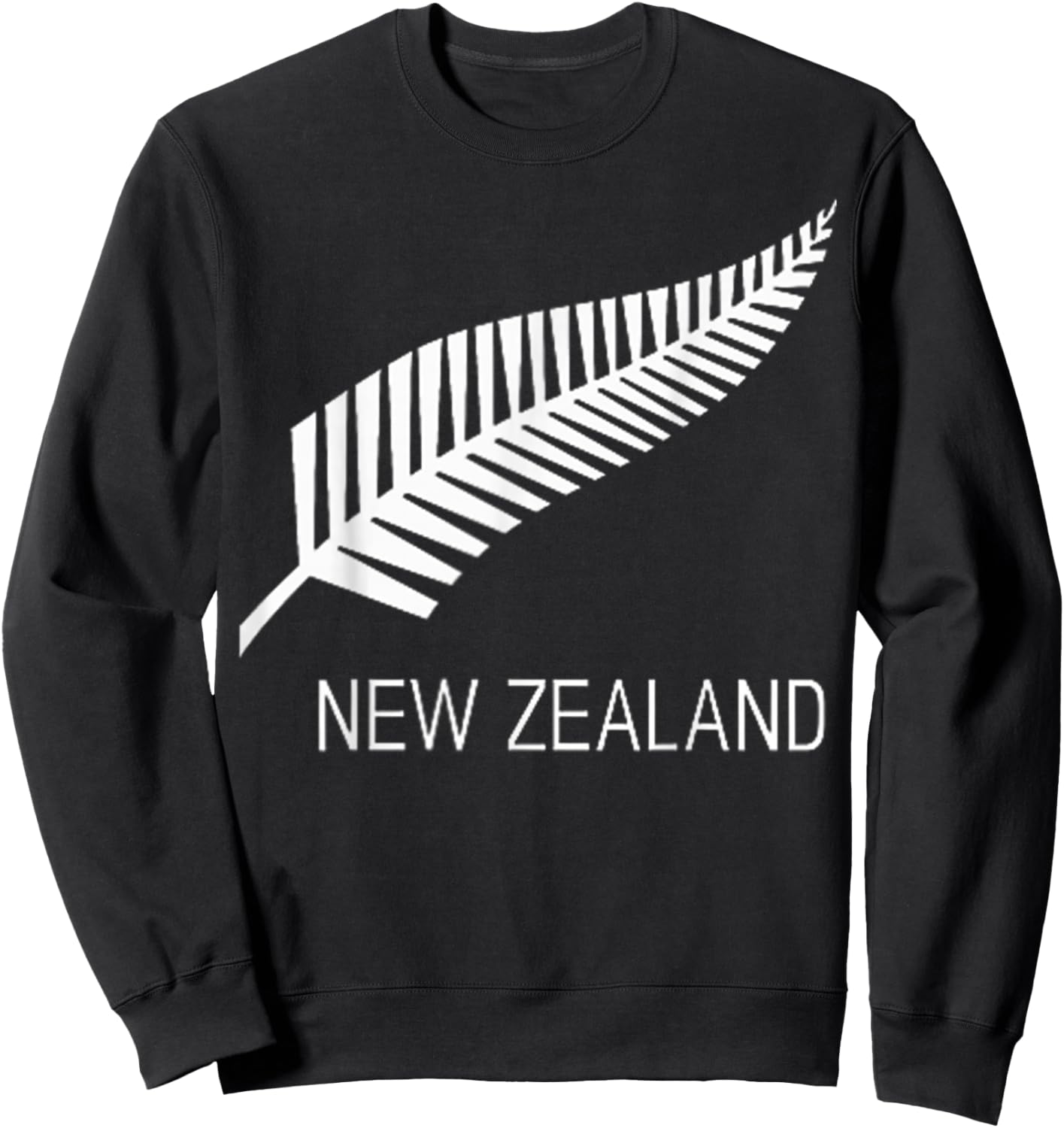 Black New Zealand Fern Shirt Black Proud Kiwi NZ Rugby Sweatshirt - Sweatshirt | Black