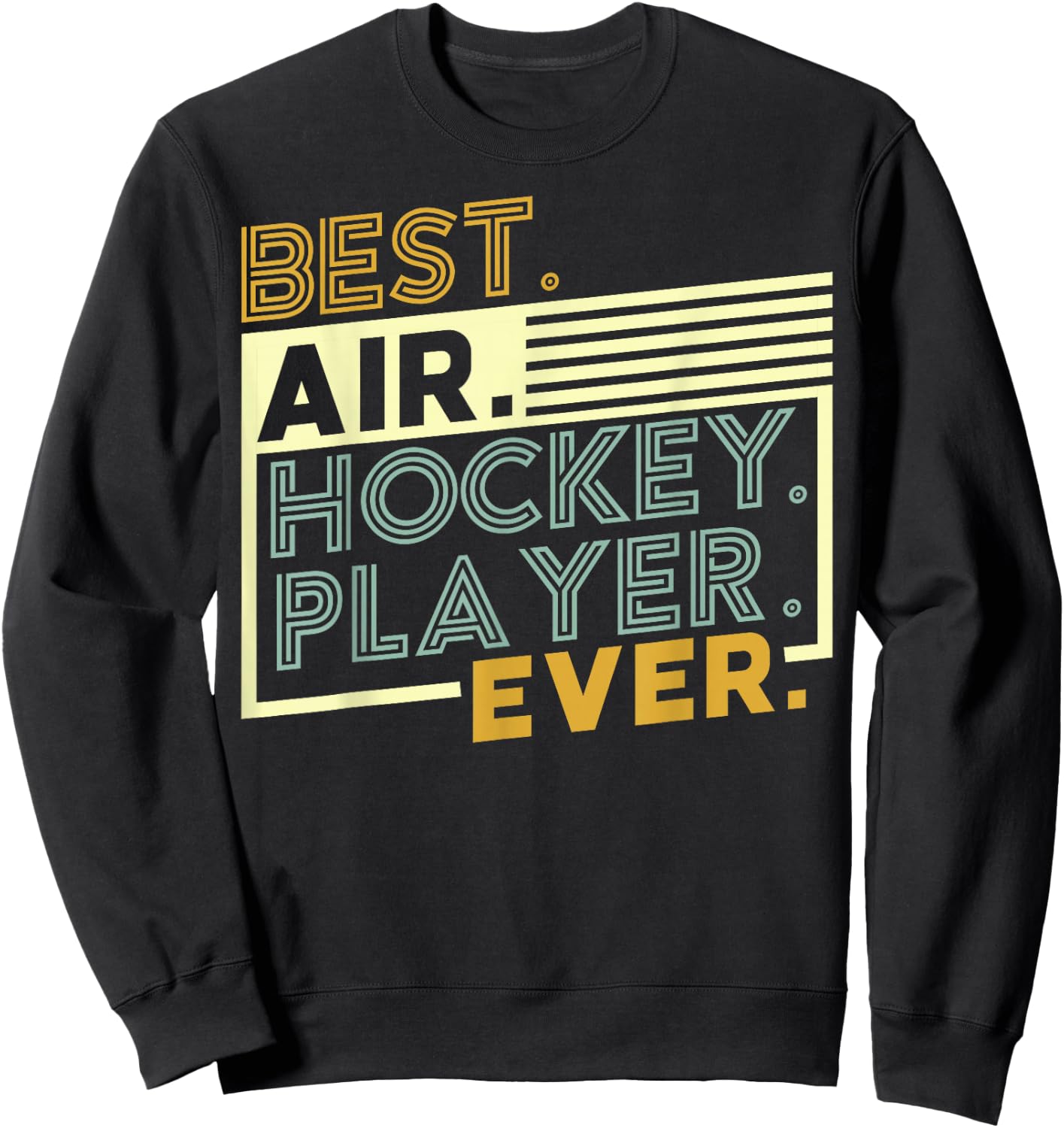 Funny Air Hockey Fan | Air Hockey Champion Sweatshirt - Sweatshirt | Black