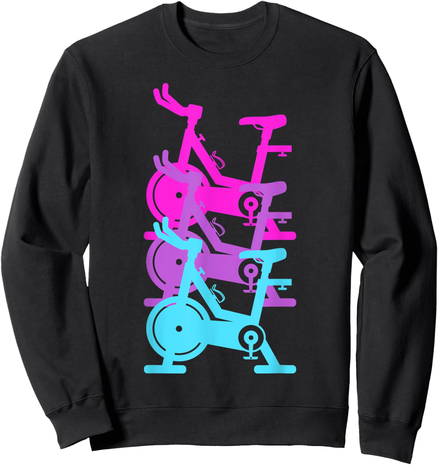 Cool Spin Class Gym Workout Spinning Exercise Bike Cycling Sweatshirt - Sweatshirt | Black