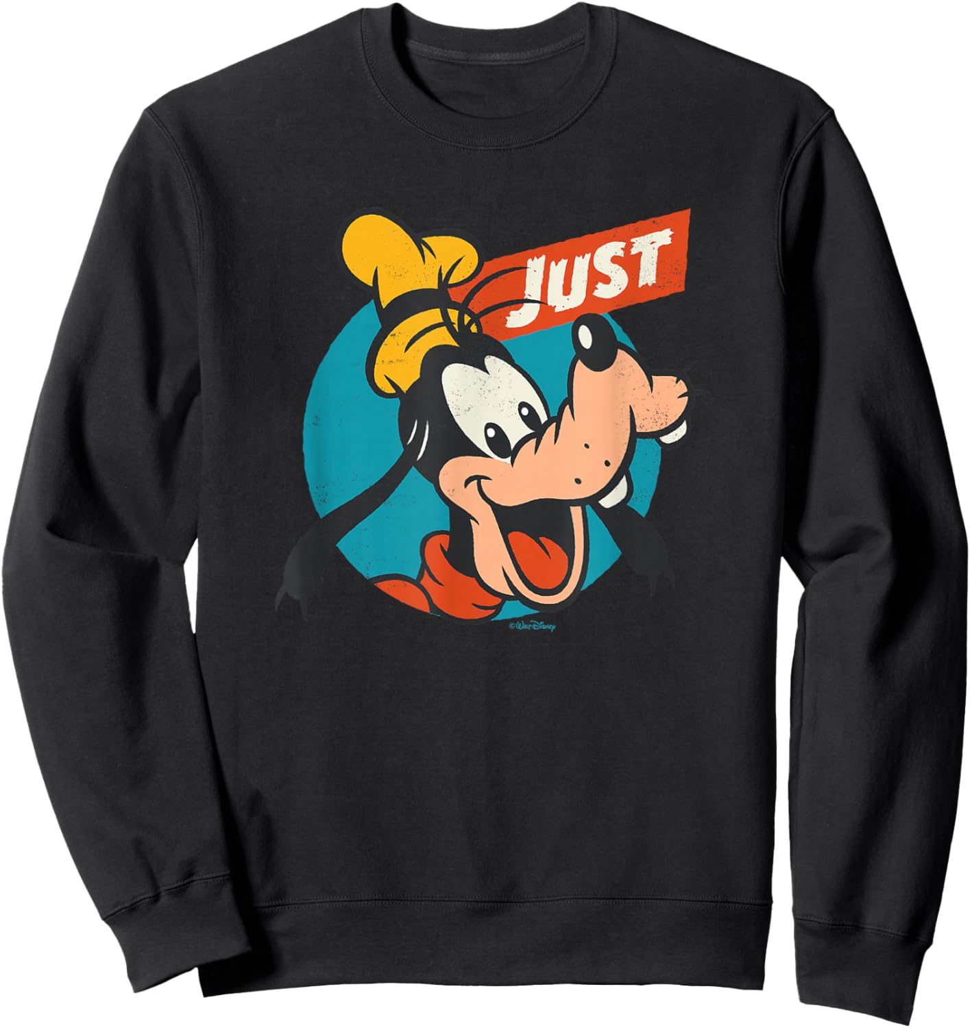 Disney Just Goofy Vintage Classics Retro Funny Sweatshirt - Sweatshirt | Black