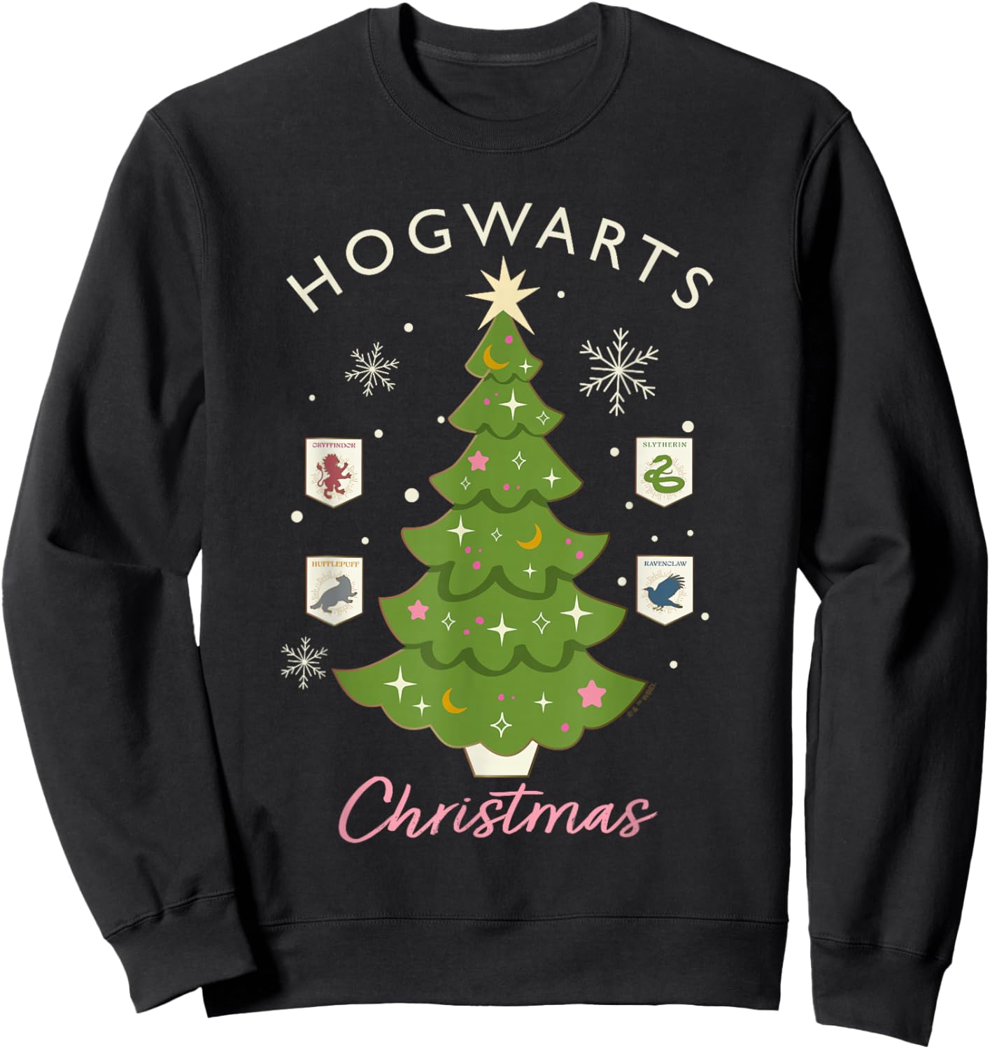 Harry Potter Hogwarts Christmas Tree Sweatshirt - Sweatshirt | Black