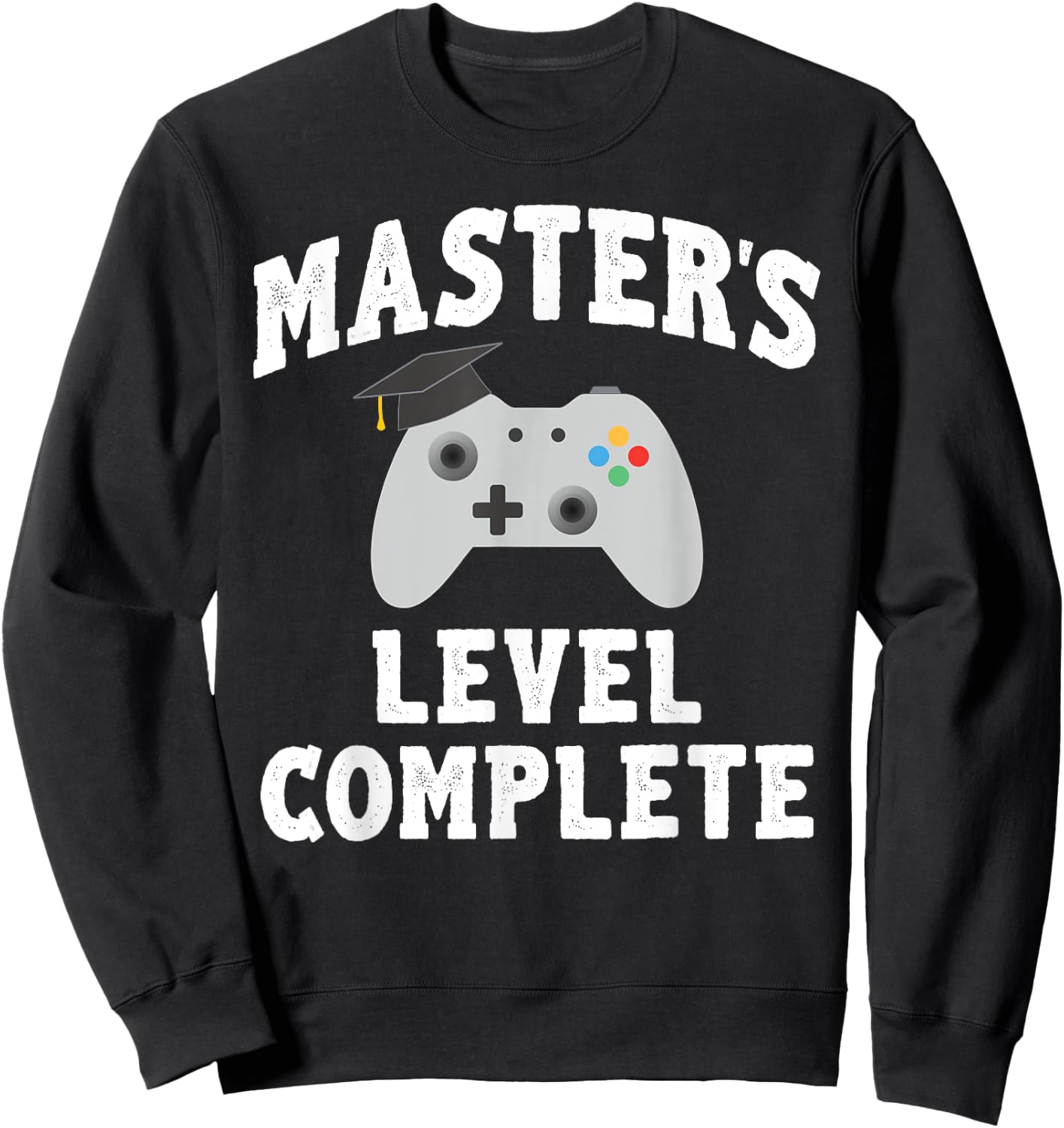 Master's Gamer Graduate Class of 2025 Graduation Sweatshirt - Sweatshirt | Black