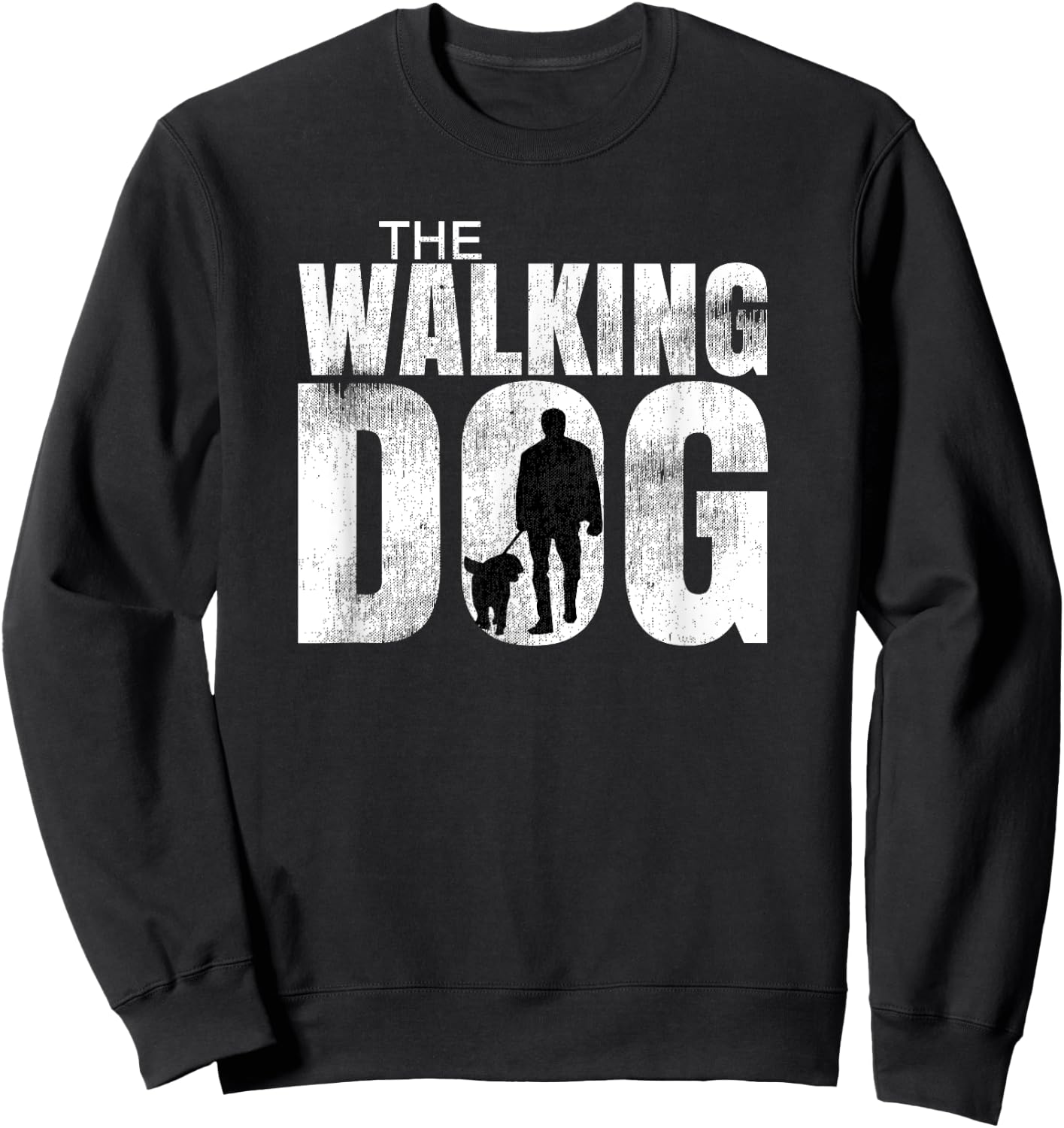 Funny The Walking Dog Dead Dog Walking Gift Women Kids Sweatshirt - Sweatshirt | Black