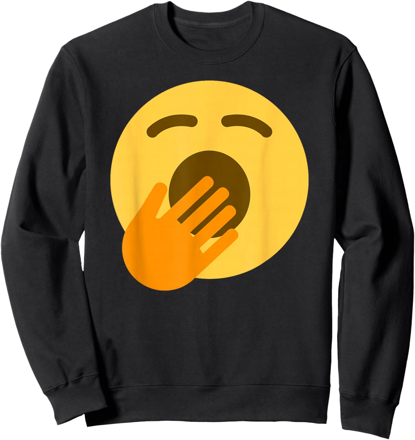 Yawning Face Sweatshirt - Sweatshirt | Black