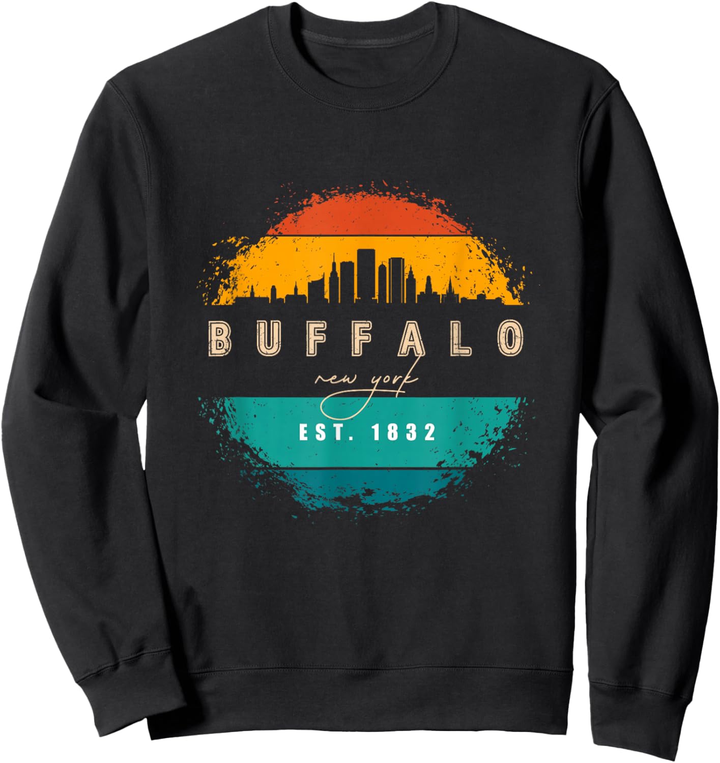 City of Buffalo New York Sweatshirt - Sweatshirt | Black