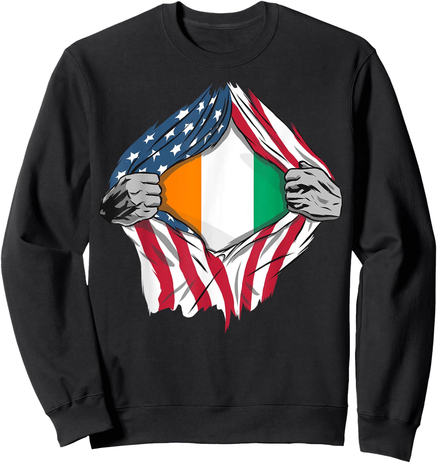 Cote D'Ivoire American Blood Inside Me - Country Flags Sweatshirt - Sweatshirt | Black