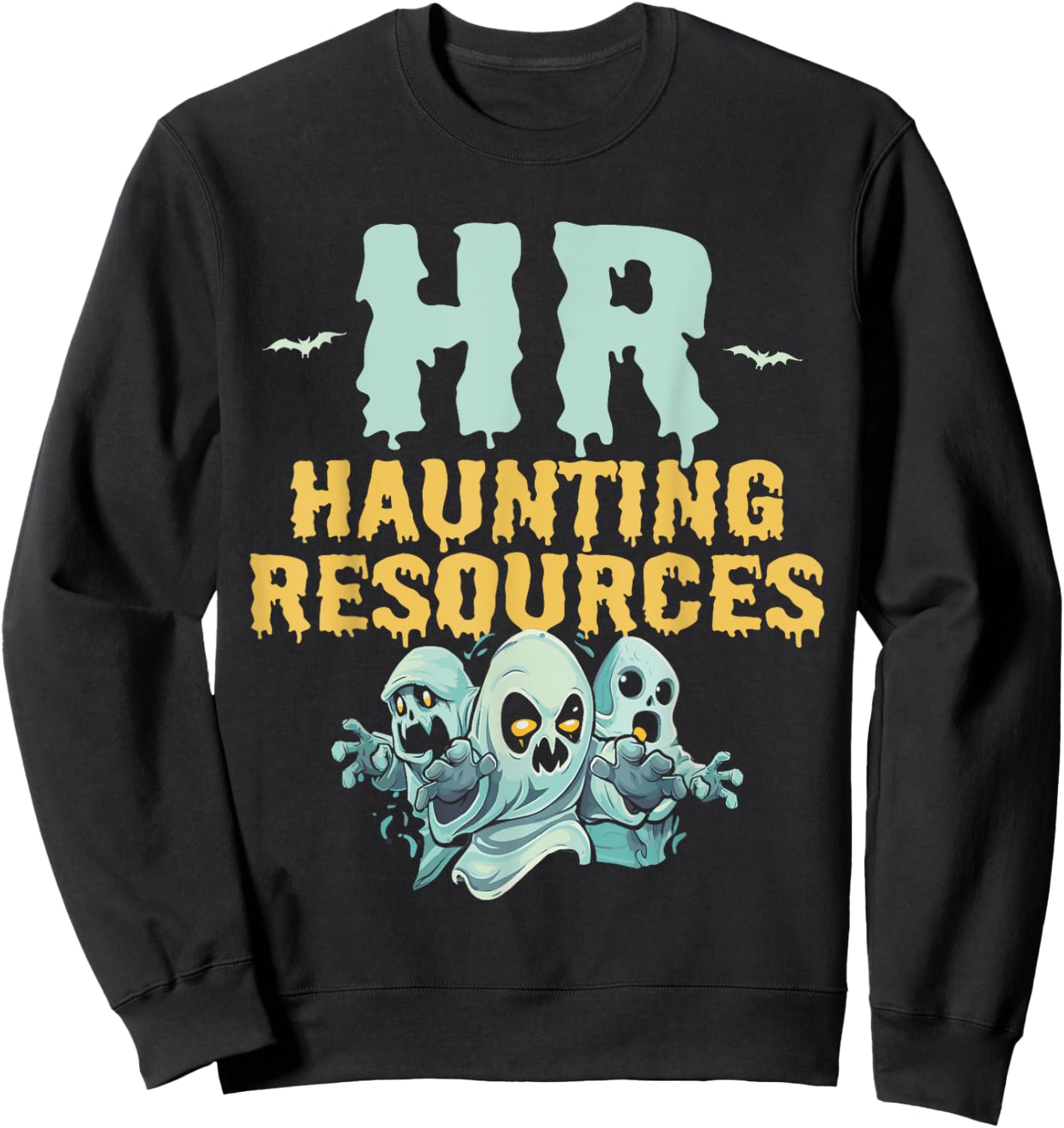 Halloween HR Human Resources Management Officer Funny Sweatshirt - Sweatshirt | Black