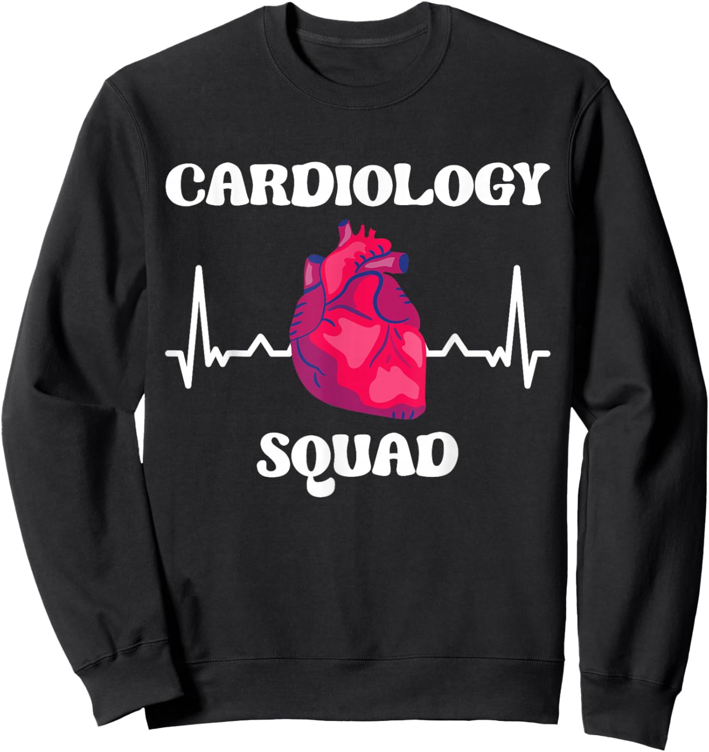 Cardiology Nurse Cardiologist Sweatshirt - Sweatshirt | Black