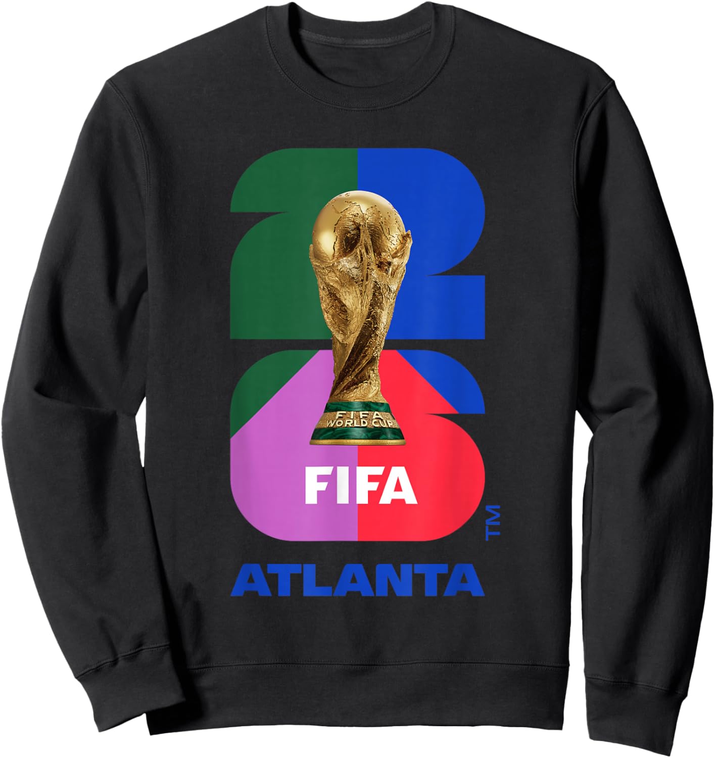 FIFA World CUP26 Atlanta Trophy Color Sweatshirt - Sweatshirt | Black