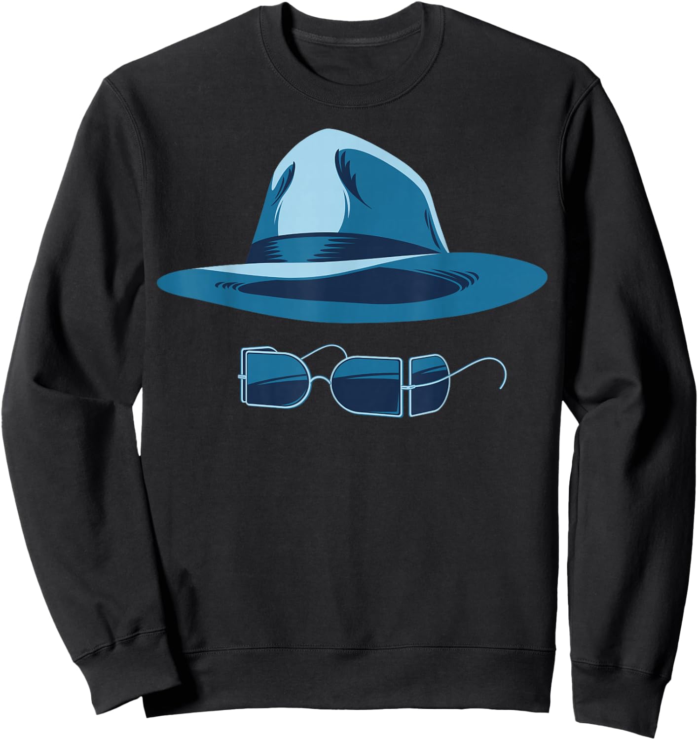 Universal Monsters The Invisible Man Hat And Glasses Sweatshirt - Sweatshirt | Black