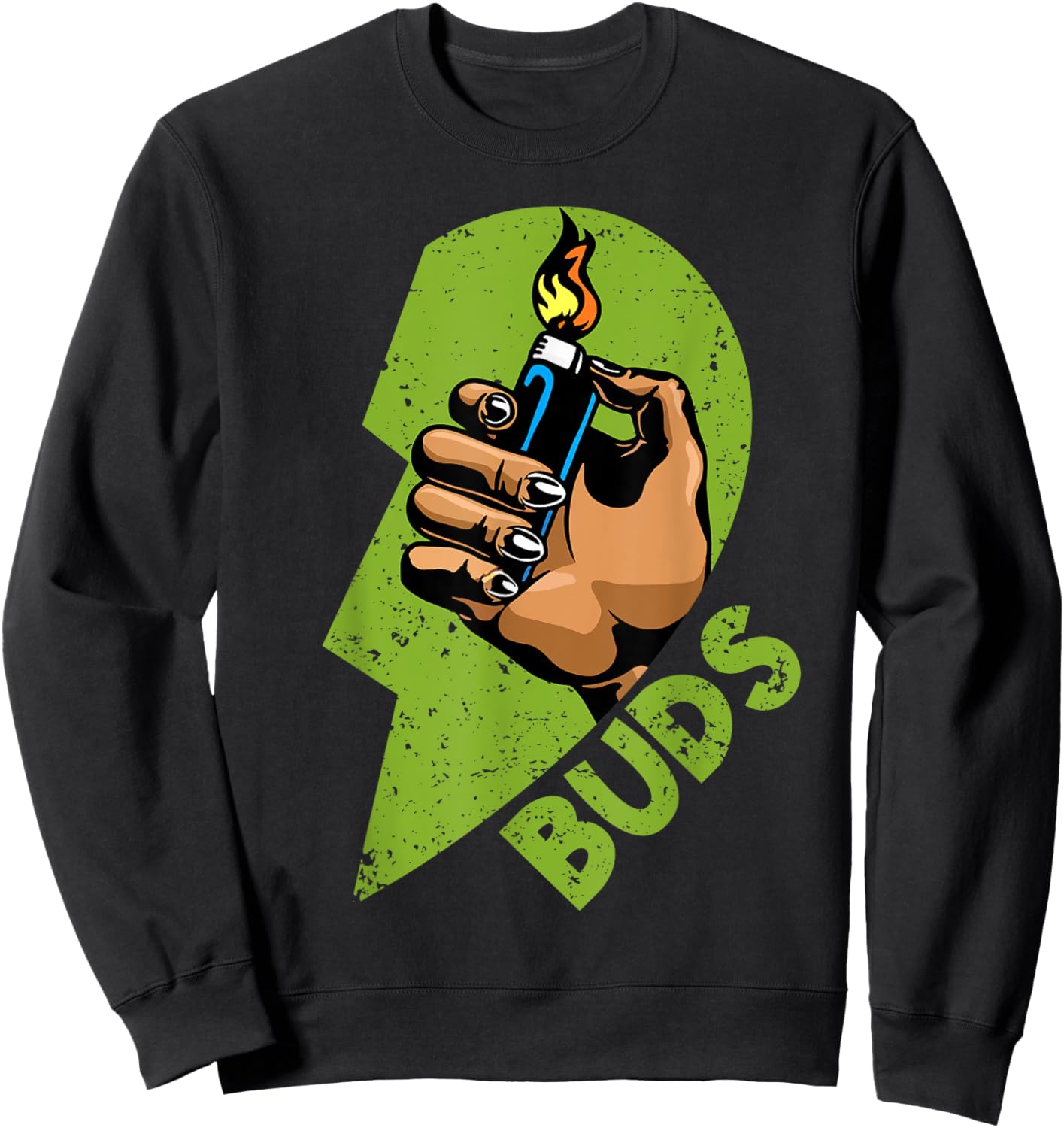 Funny Buds Weed Matching Couple Friends Husband Wife Sweatshirt - Sweatshirt | Black