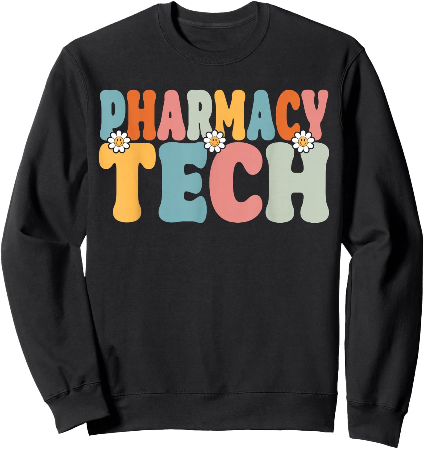 Pharmacy Tech Back To School Pharmacy Technician Sweatshirt - Sweatshirt | Black