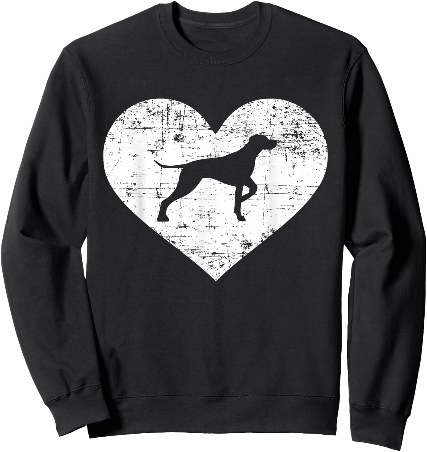 German Shorthaired Pointer heart Sweatshirt - Sweatshirt | Black