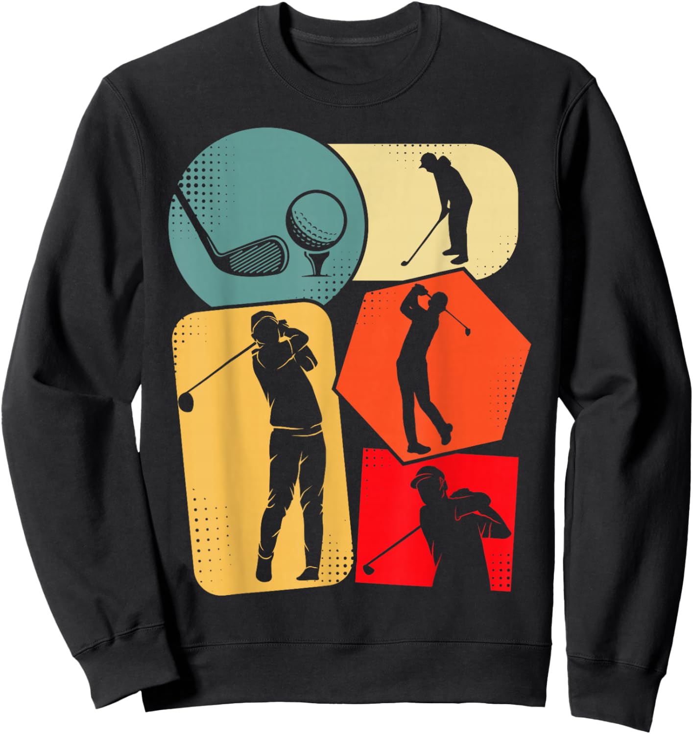 Golf Golfer Kids Boys Men Golfing Sweatshirt - Sweatshirt | Black