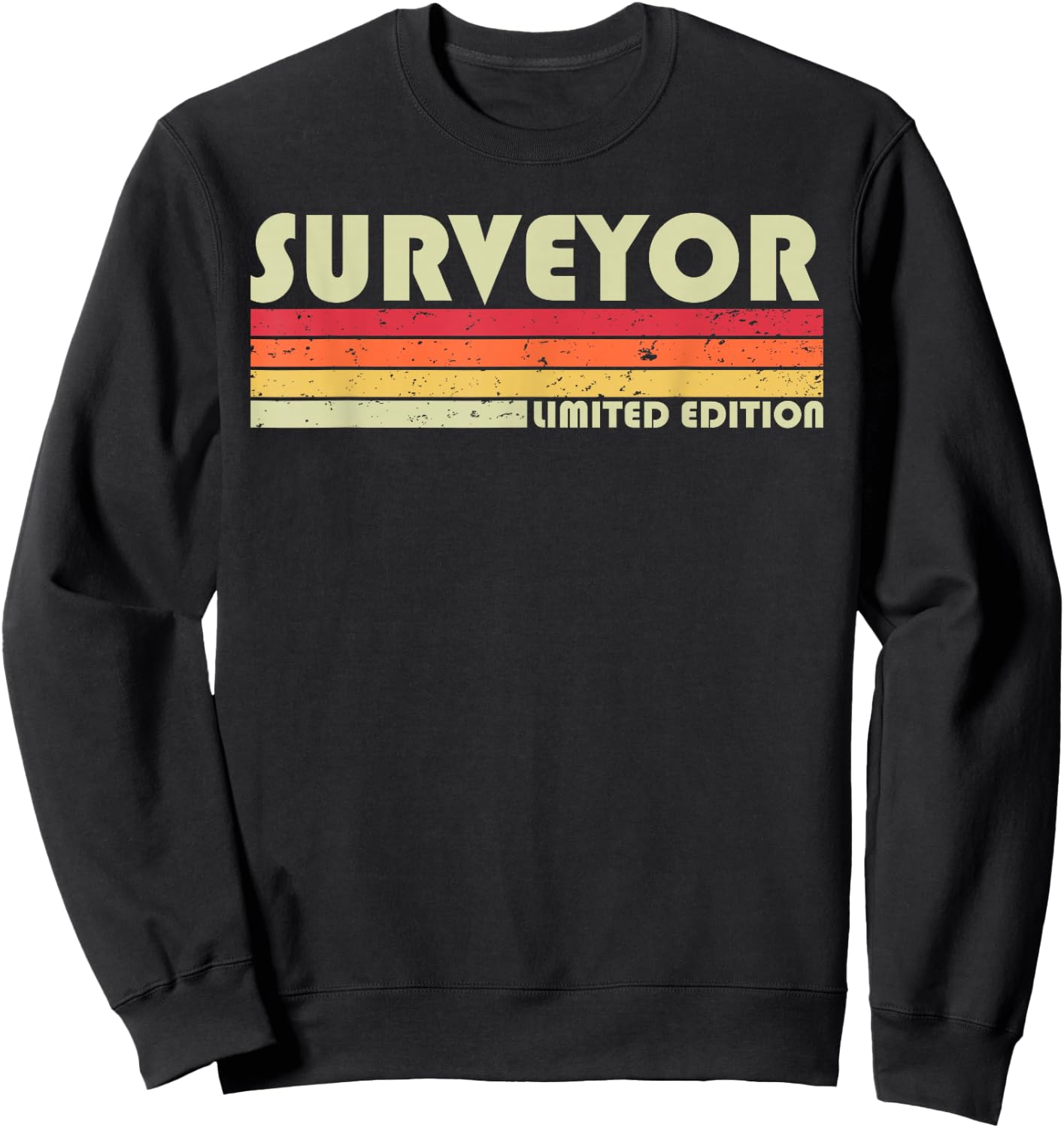 SURVEYOR Funny Job Title Profession Birthday Worker Idea Sweatshirt - Sweatshirt | Black