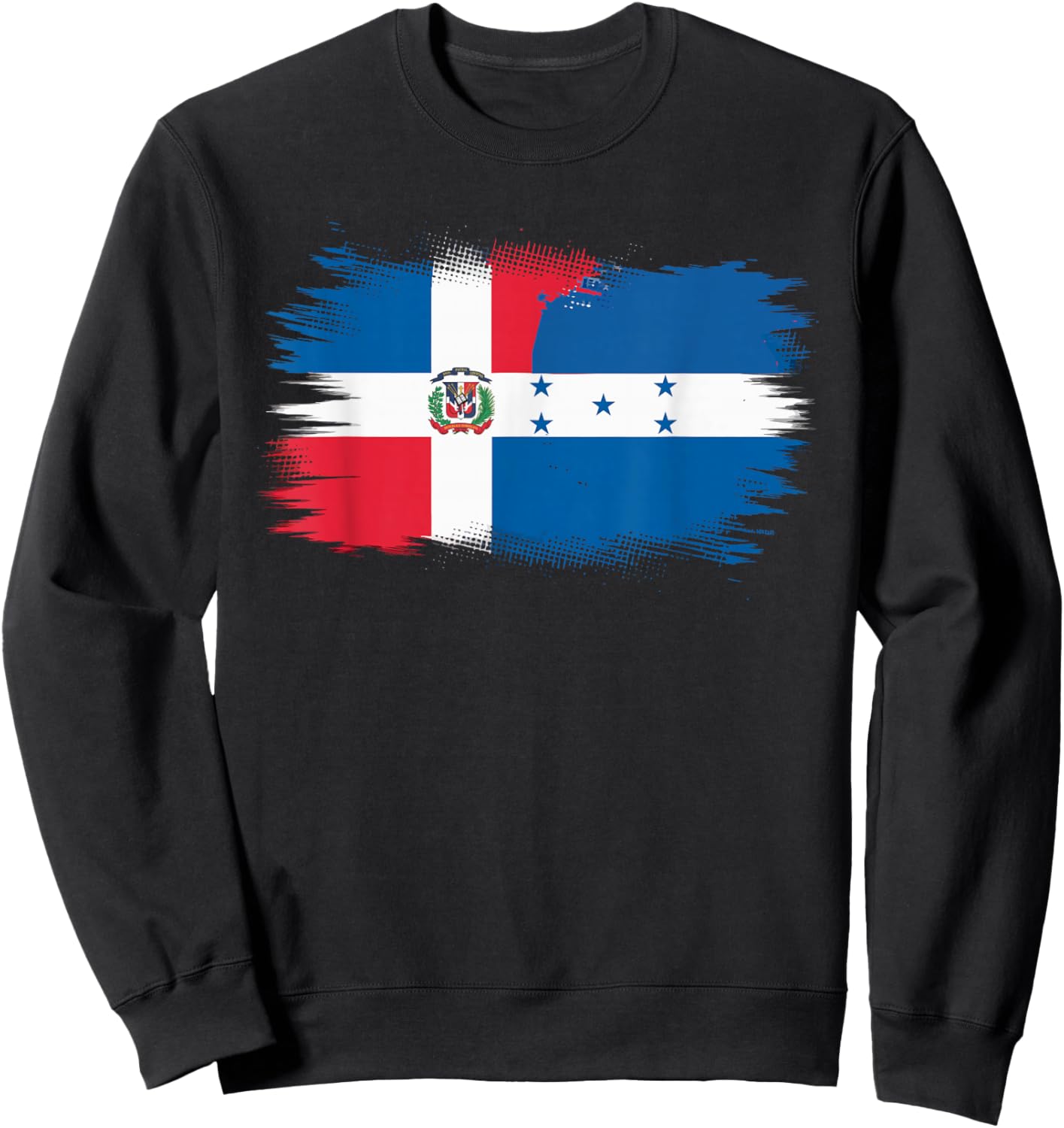 Half Dominican Half Honduran Dominican Republic Honduras Sweatshirt - Sweatshirt | Black