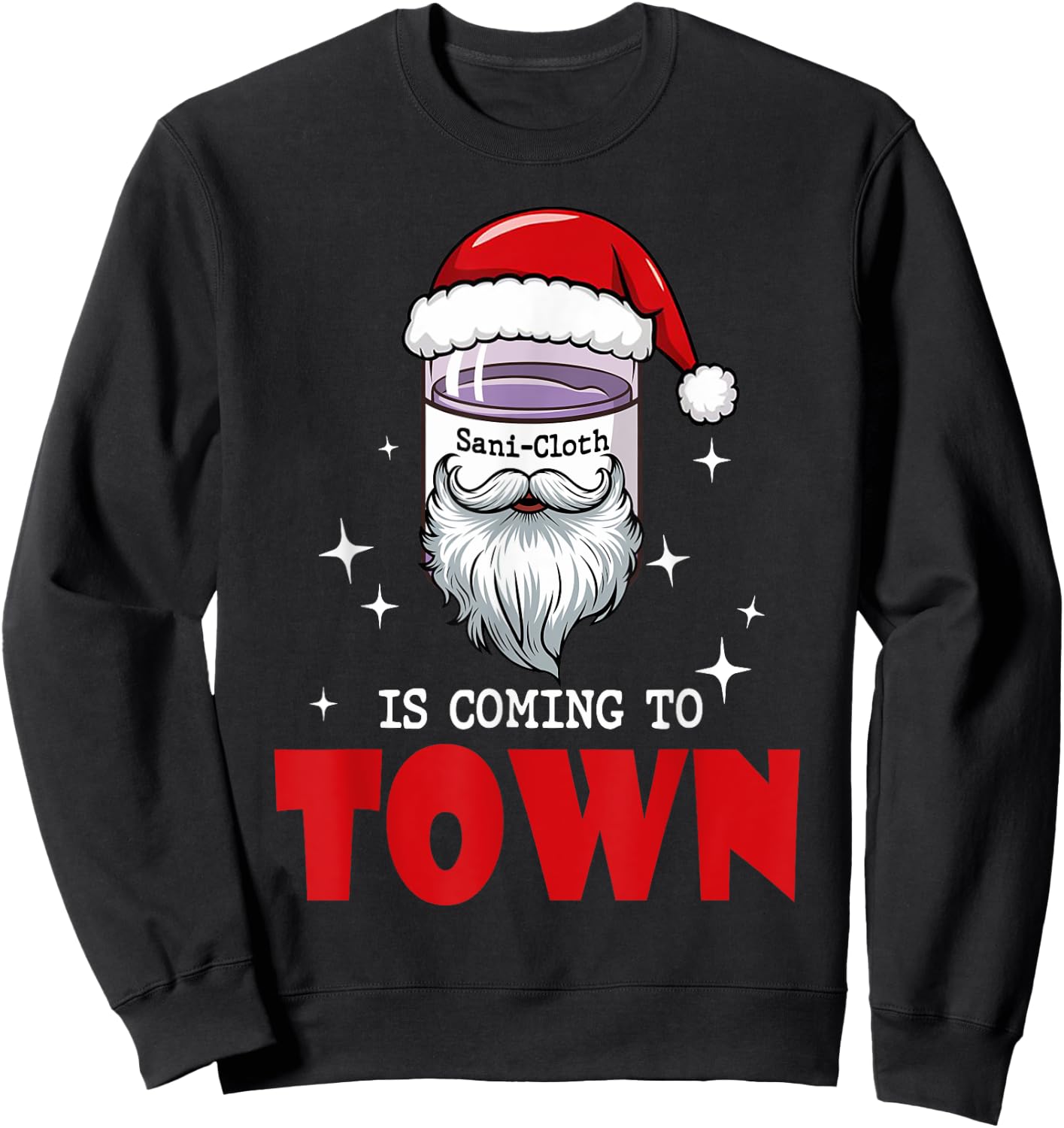 Funny Christmas Nurse Aide Rn Aid Tech Medical Assistant Sweatshirt - Sweatshirt | Black