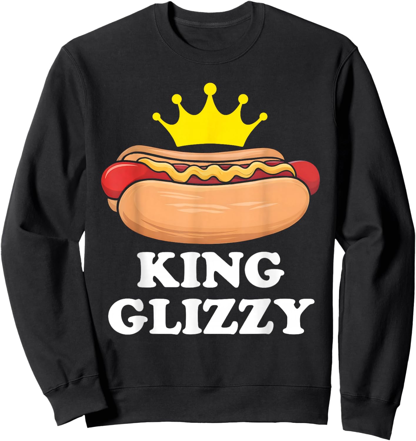 King Glizzy Funny Glizzy Gobbler Meme Hot Dog Women Kids Sweatshirt - Sweatshirt | Black